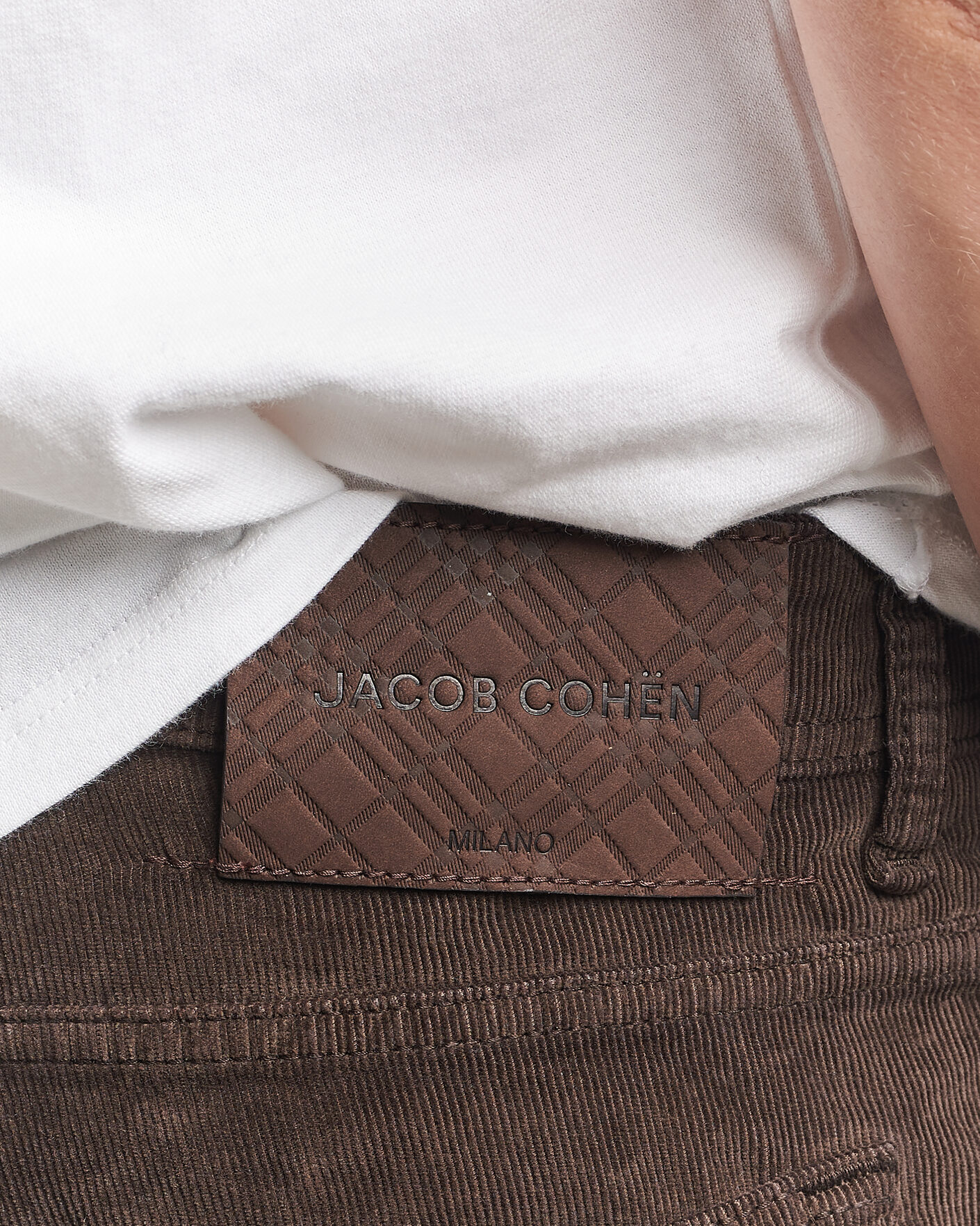 Hombres | Pantalones | Jacob Cohën | Nick Slim Fit Cotton Trousers Brown