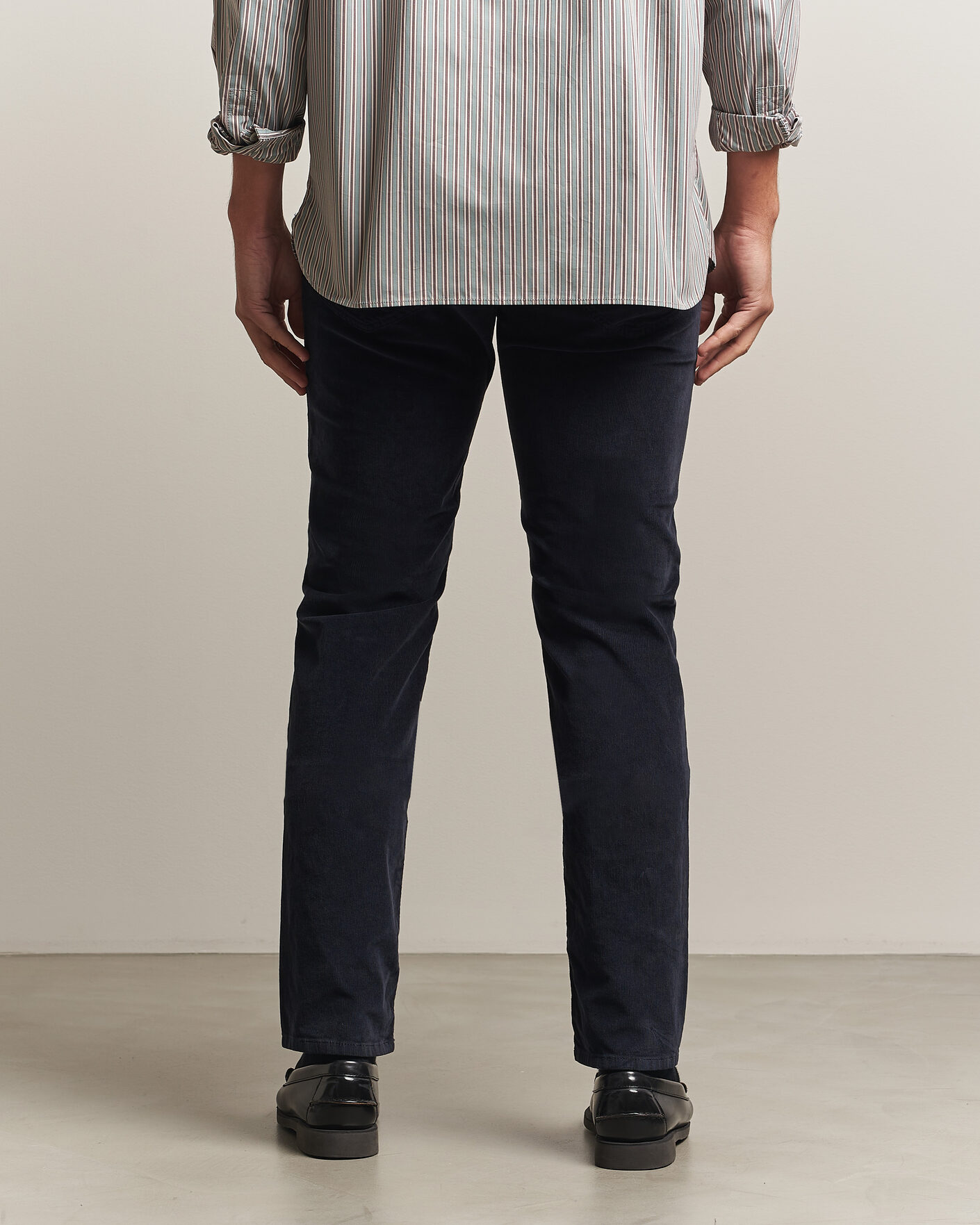 Hombres | Pantalones | Jacob Cohën | Nick Slim Fit Cotton Trousers Navy