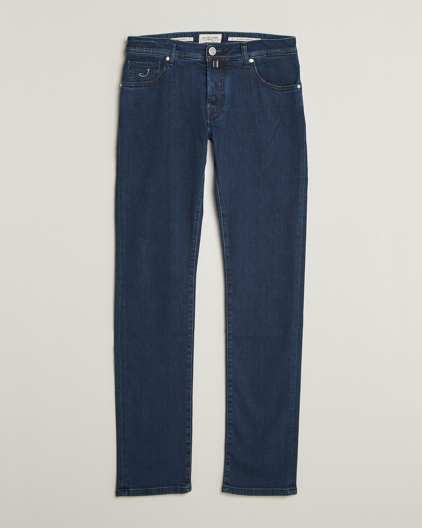 Hombres | Vaqueros | Jacob Cohën | Nick Slim Fit Washed Stretch Jeans Dark Blue