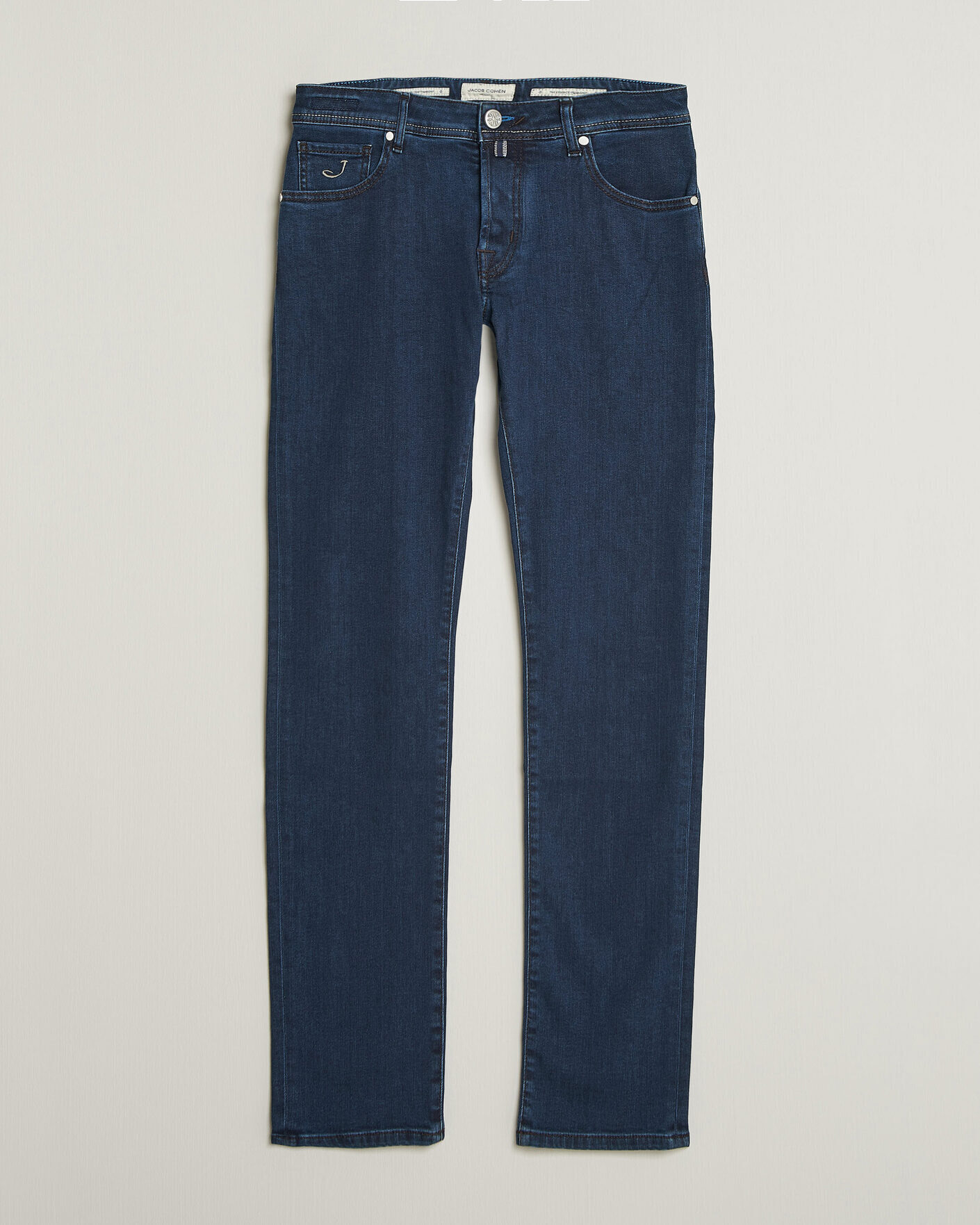 Hombres | Vaqueros | Jacob Cohën | Nick Slim Fit Washed Stretch Jeans Dark Blue