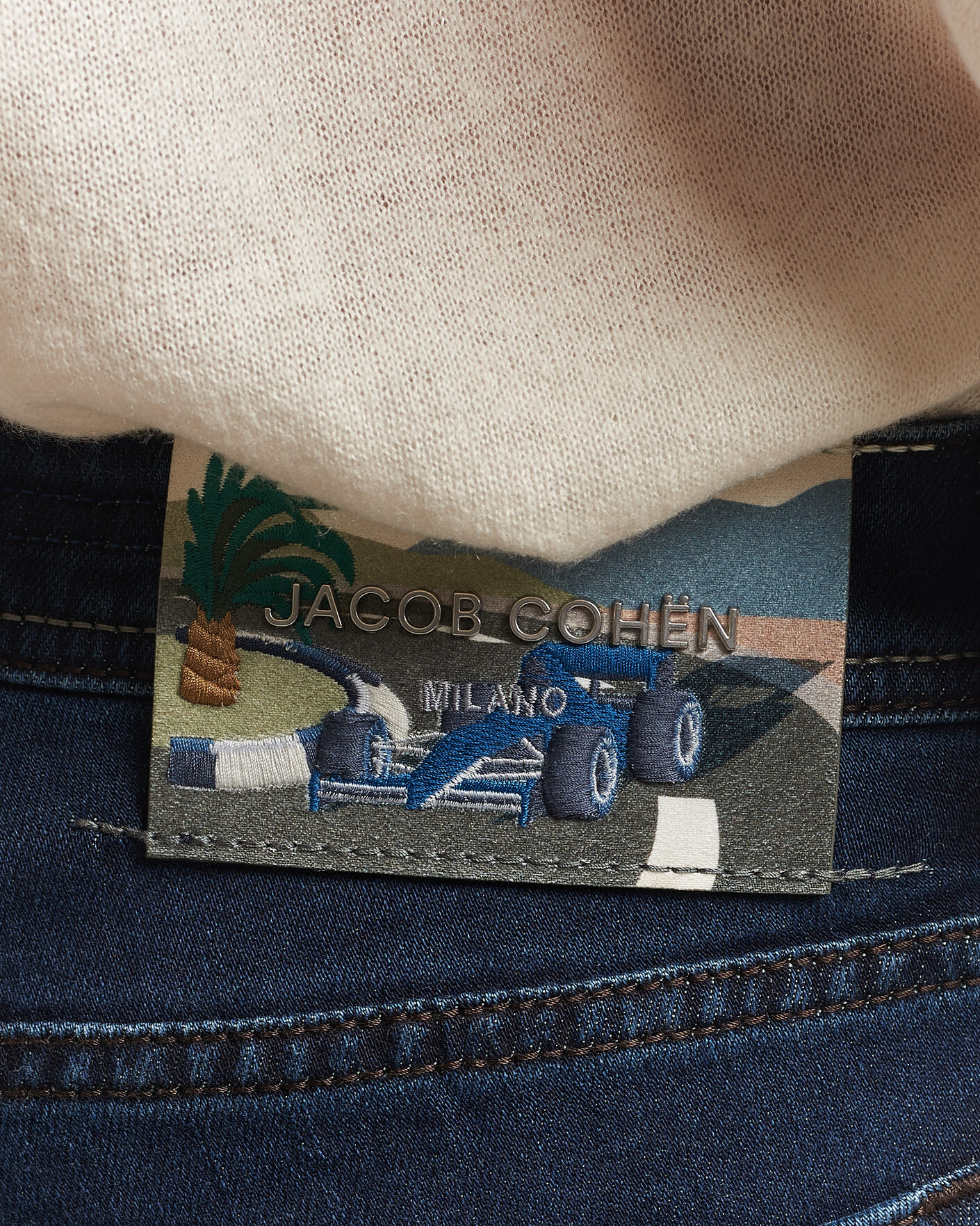 Hombres | Vaqueros | Jacob Cohën | Nick Slim Fit Washed Stretch Jeans Dark Blue