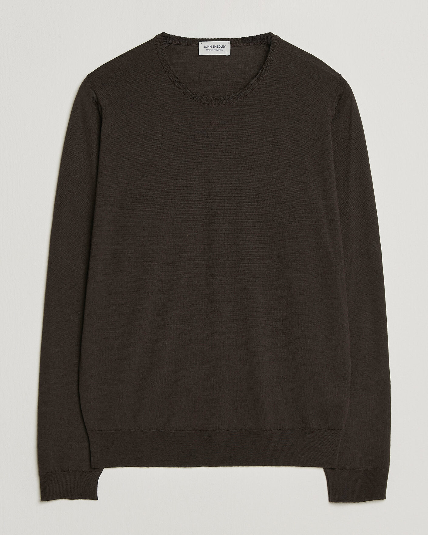 Hombres | Jerséis y prendas de punto | John Smedley | Lundy Extra Fine Merino Crew Neck Faulkner Brown