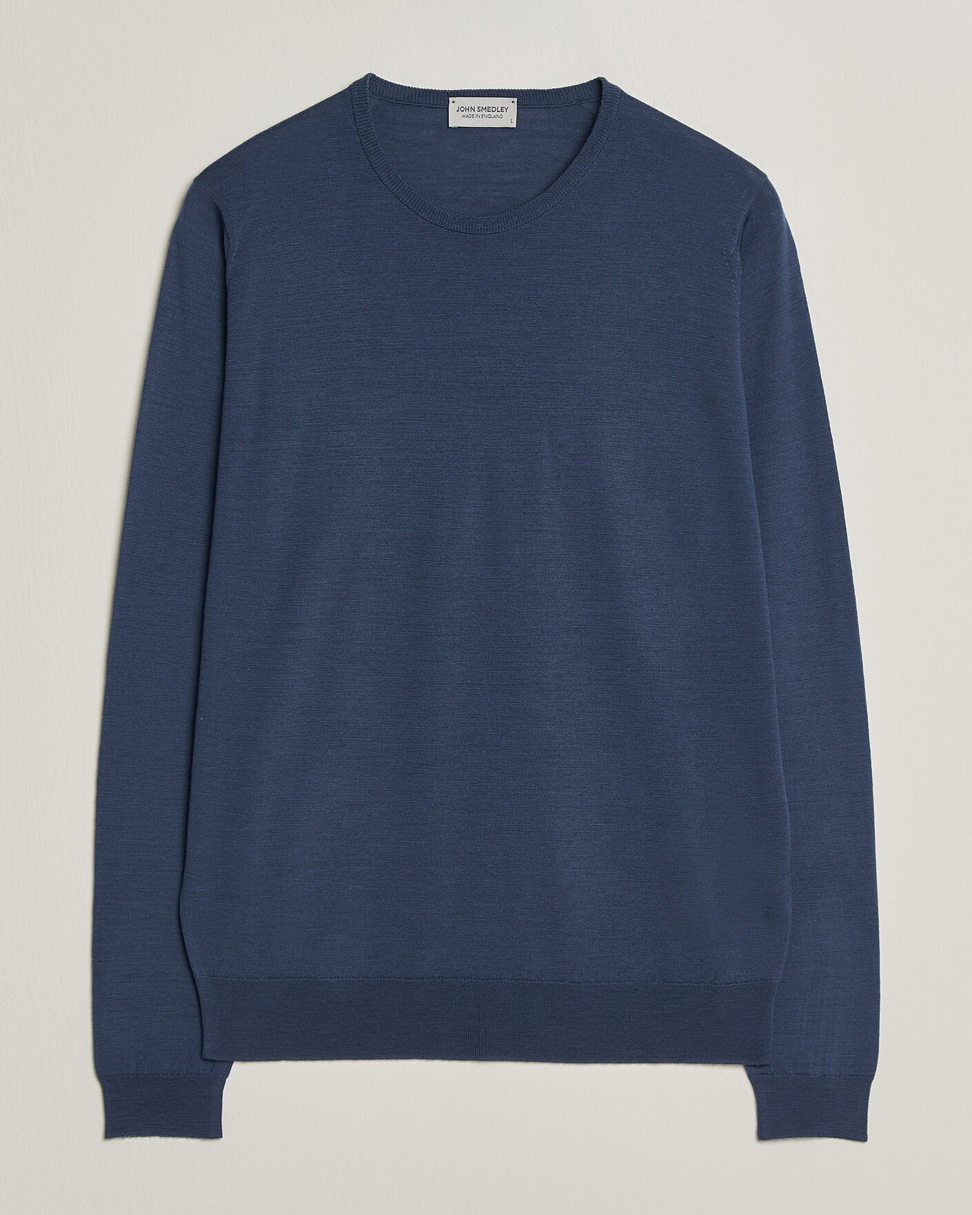 Hombres | Jerséis y prendas de punto | John Smedley | Lundy Extra Fine Merino Crew Neck Teal Firth