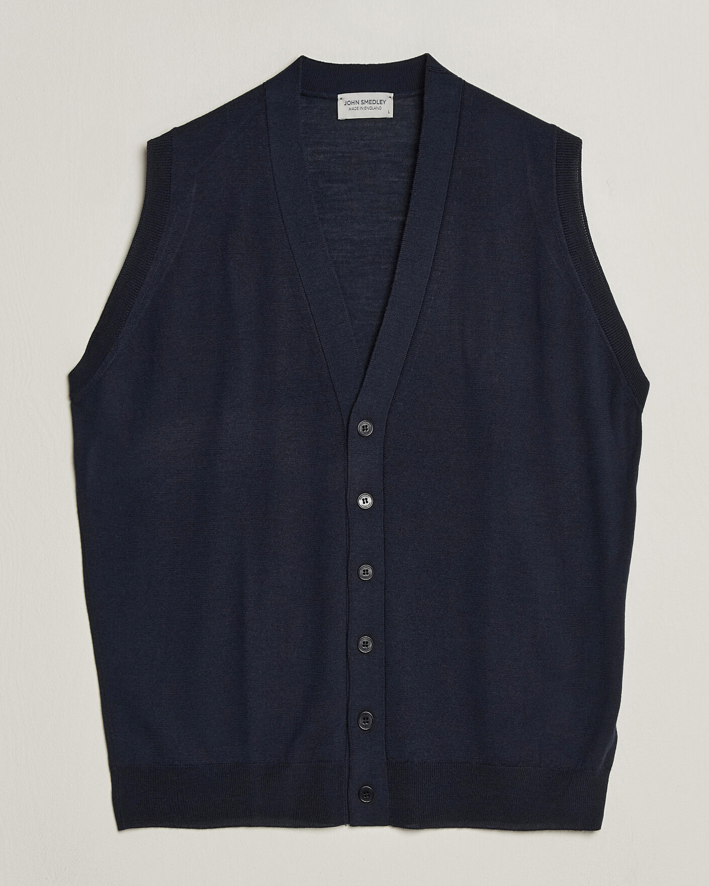 Hombres | Jerséis y prendas de punto | John Smedley | Bolton Extra Fine Merino Waistcoat Midnight