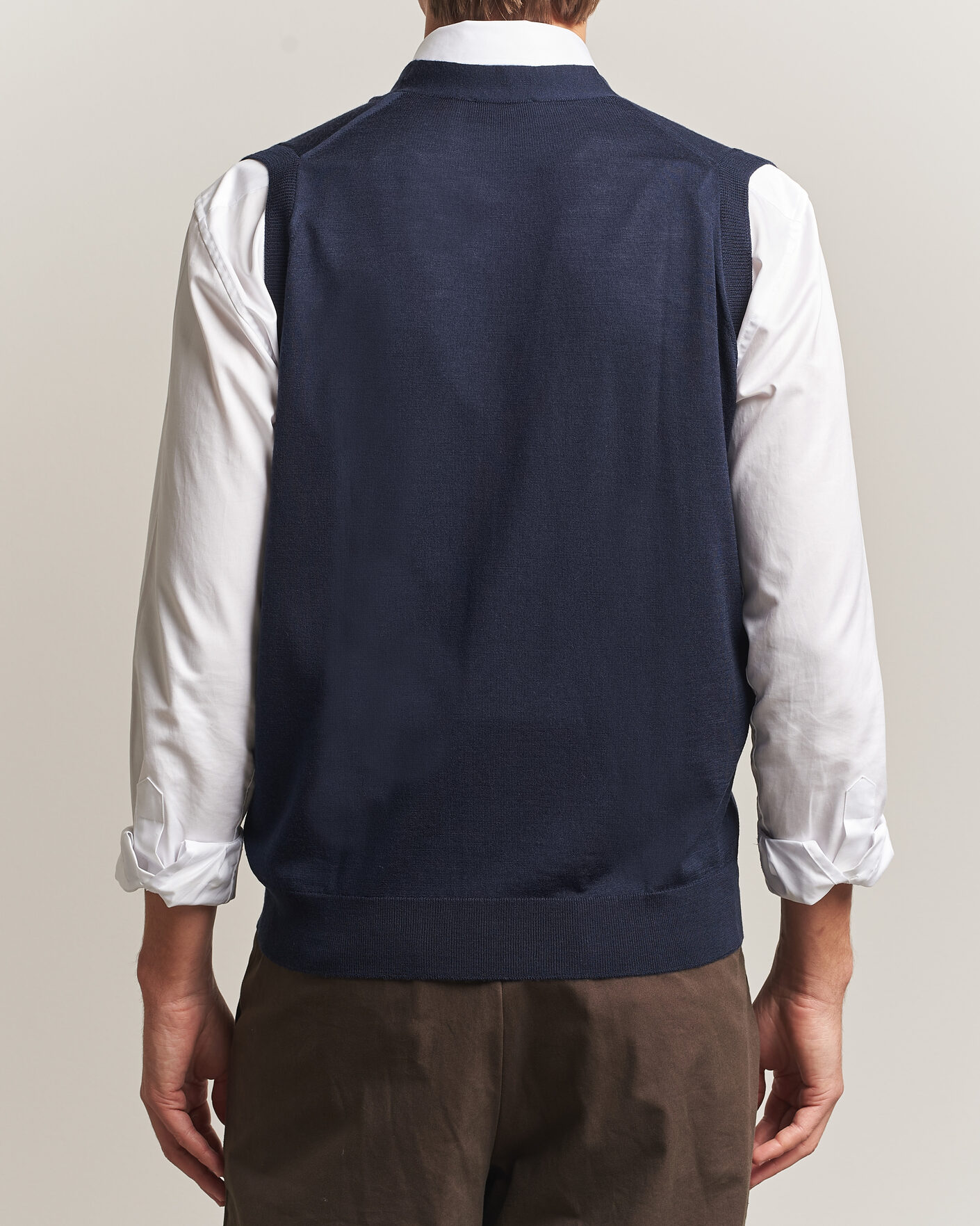 Hombres | Jerséis y prendas de punto | John Smedley | Bolton Extra Fine Merino Waistcoat Midnight