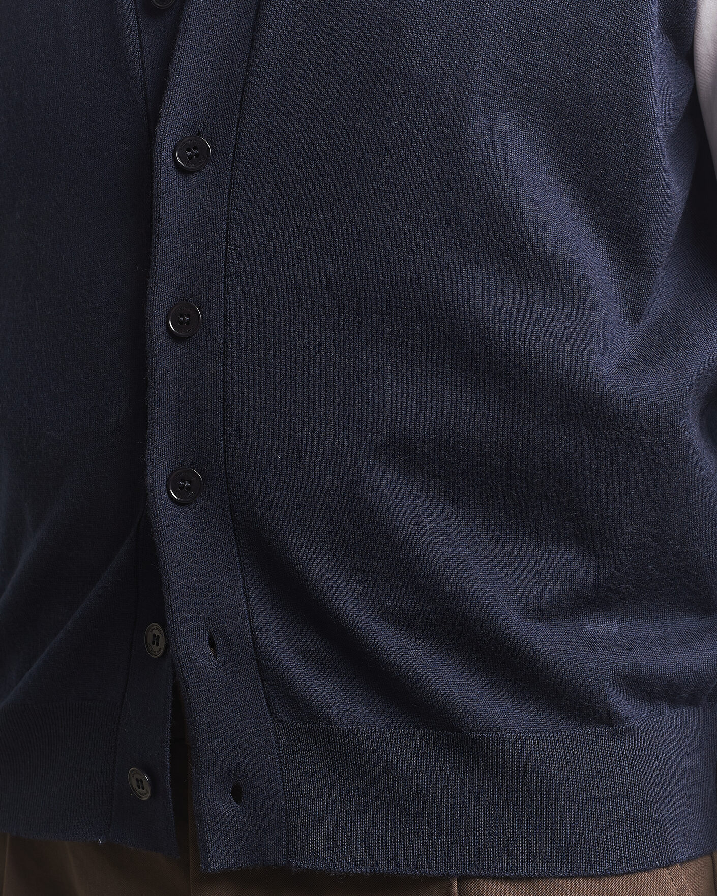 Hombres | Jerséis y prendas de punto | John Smedley | Bolton Extra Fine Merino Waistcoat Midnight
