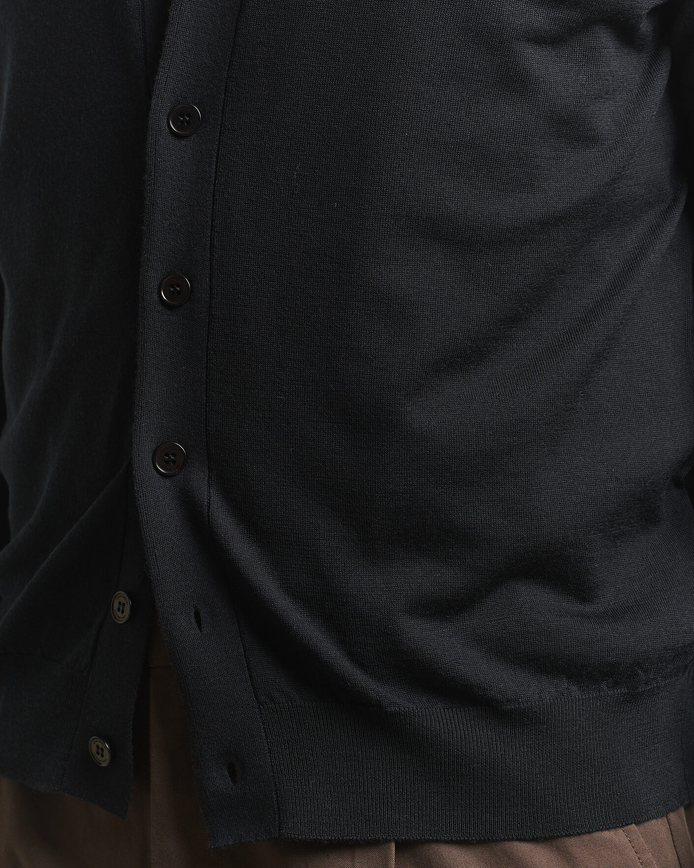 Hombres | Jerséis y prendas de punto | John Smedley | Bradrick Extra Fine Merino Cardigan Black