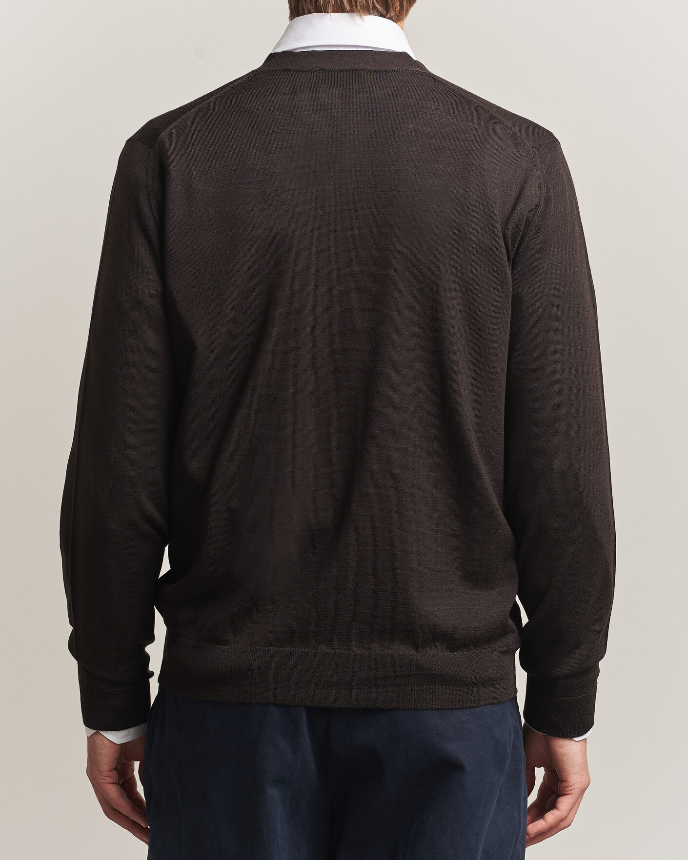 Hombres | Jerséis y prendas de punto | John Smedley | Bradrick Extra Fine Merino Cardigan Faulkner Brown