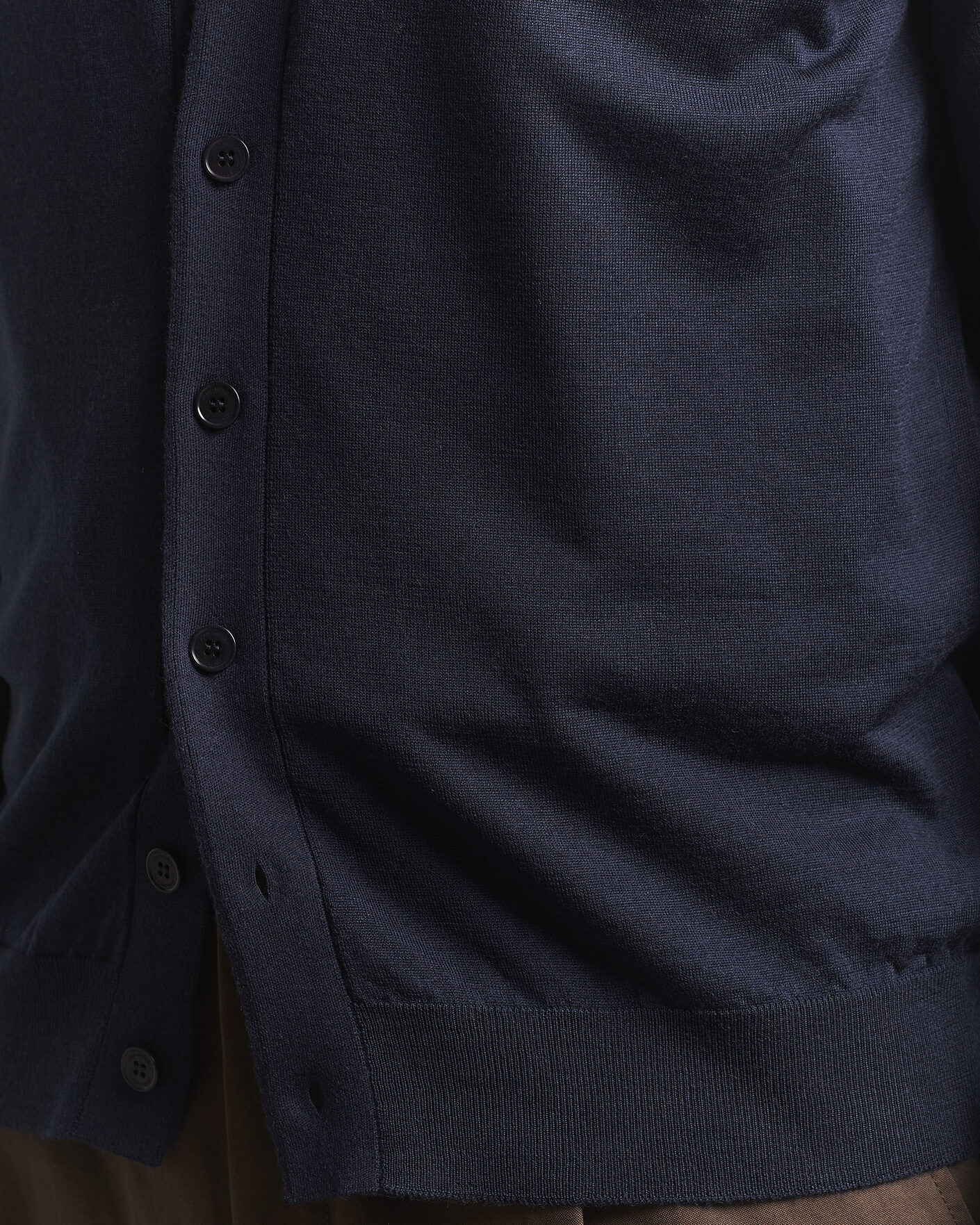 Hombres | Jerséis y prendas de punto | John Smedley | Bradrick Extra Fine Merino Cardigan Midnight