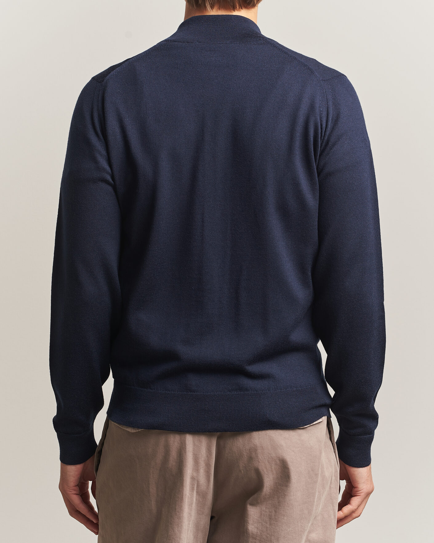 Hombres | Jerséis y prendas de punto | John Smedley | Claygate Extra Fine Merino Full Zip Midnight