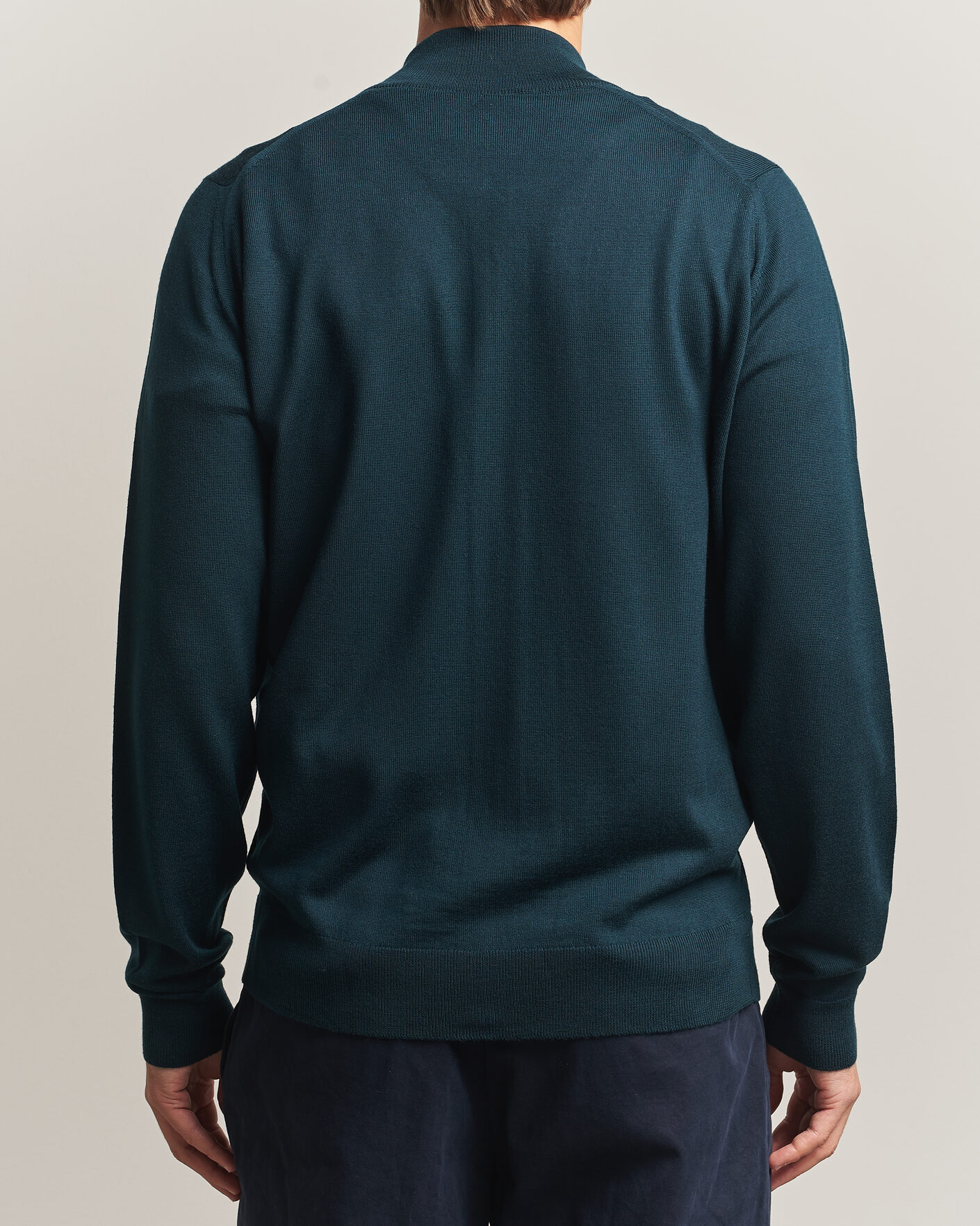 Hombres | Jerséis y prendas de punto | John Smedley | Claygate Extra Fine Merino Full Zip Richardson Green