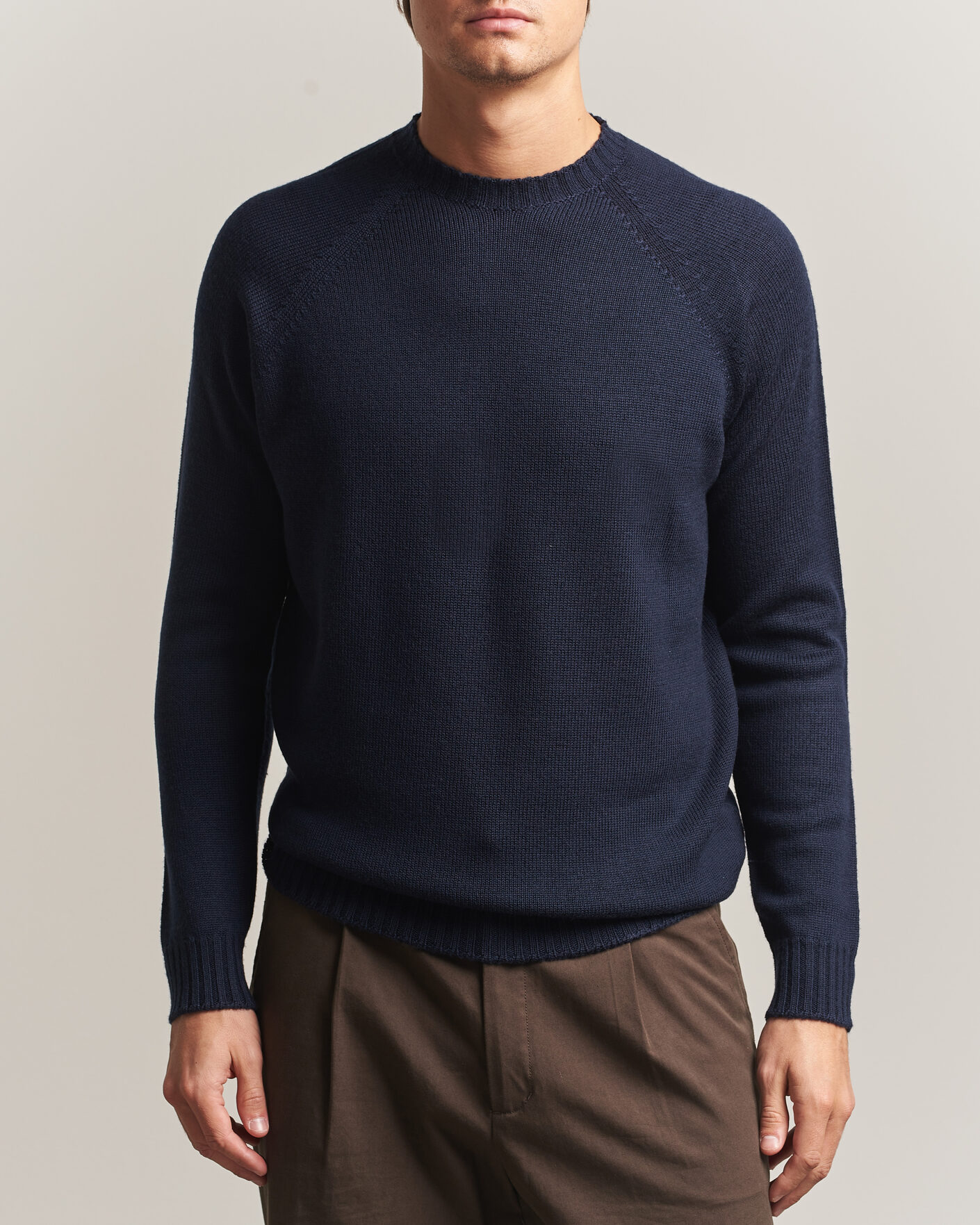 Hombres | Jerséis y prendas de punto | John Smedley | Denver Extra Fine Merino Crew Neck Midnight