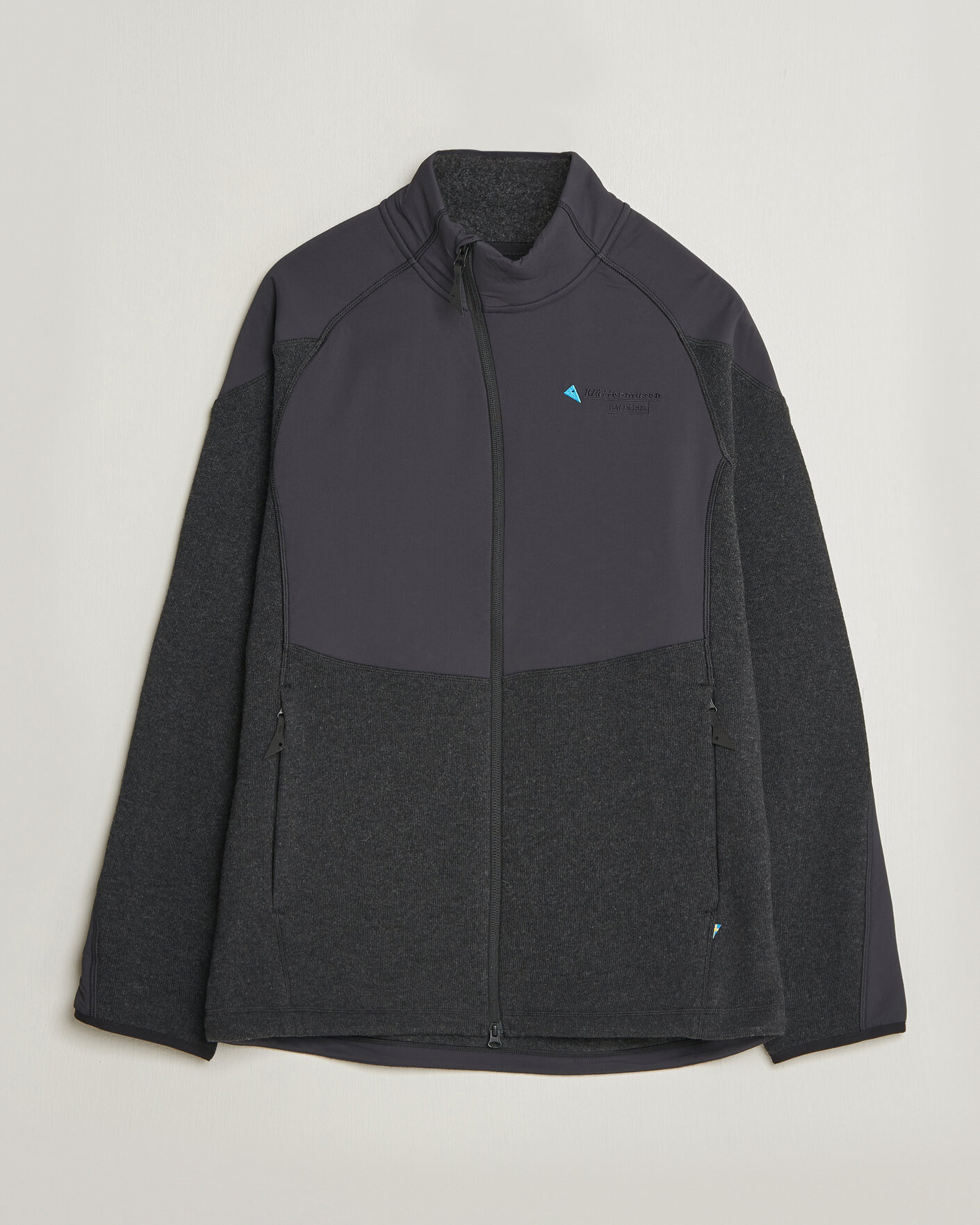 Hombres | Jerséis y prendas de punto | Klättermusen | Balderus Wool Fleece Hood Jacket Black