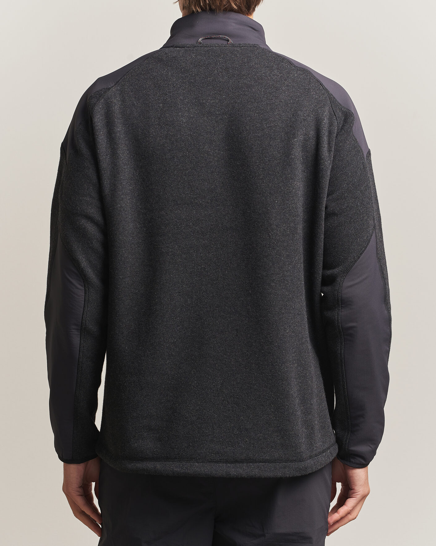 Hombres | Jerséis y prendas de punto | Klättermusen | Balderus Wool Fleece Hood Jacket Black