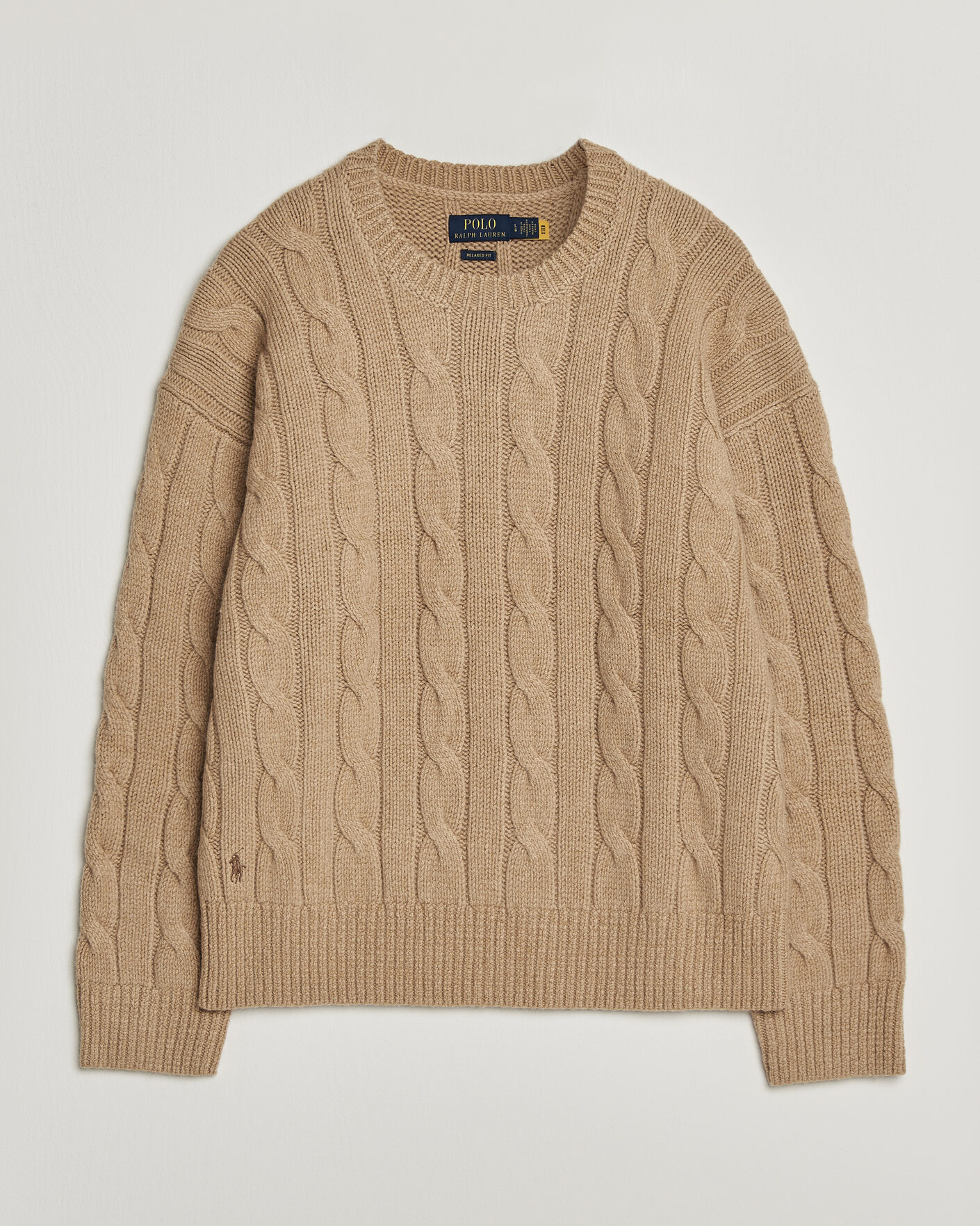 Hombres | Jerséis y prendas de punto | Polo Ralph Lauren | Exploded Cabel Sweater Camel Melange