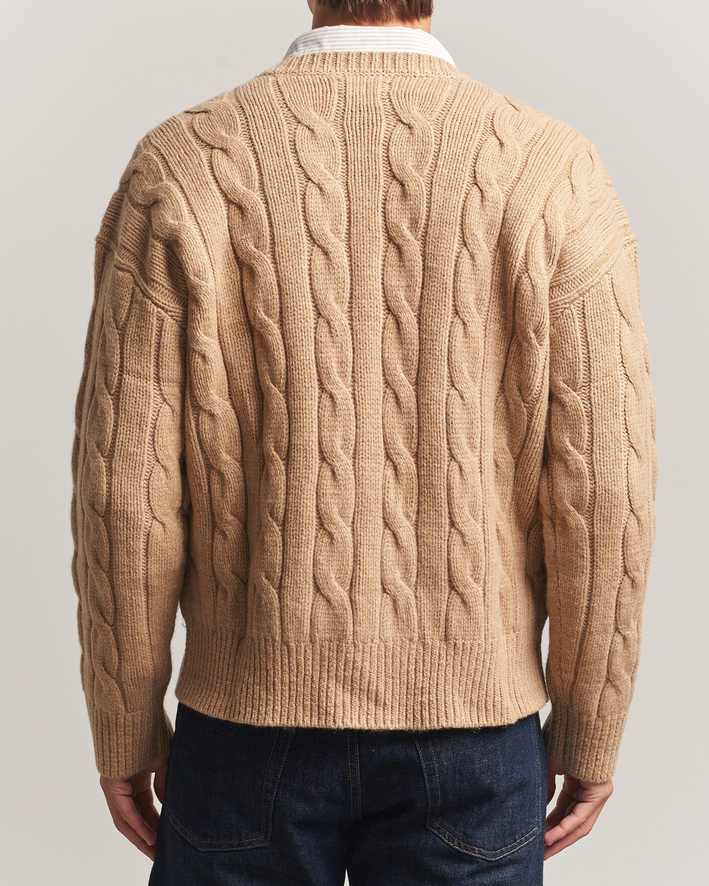 Hombres | Jerséis y prendas de punto | Polo Ralph Lauren | Exploded Cabel Sweater Camel Melange