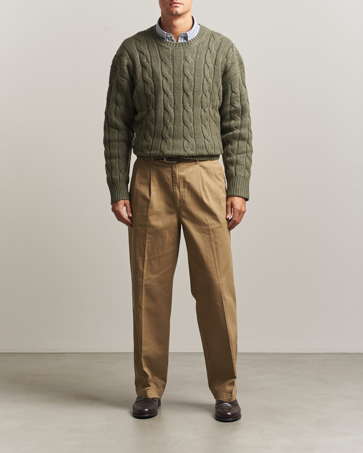Hombres | Jerséis y prendas de punto | Polo Ralph Lauren | Exploded Cabel Sweater Treron Olive