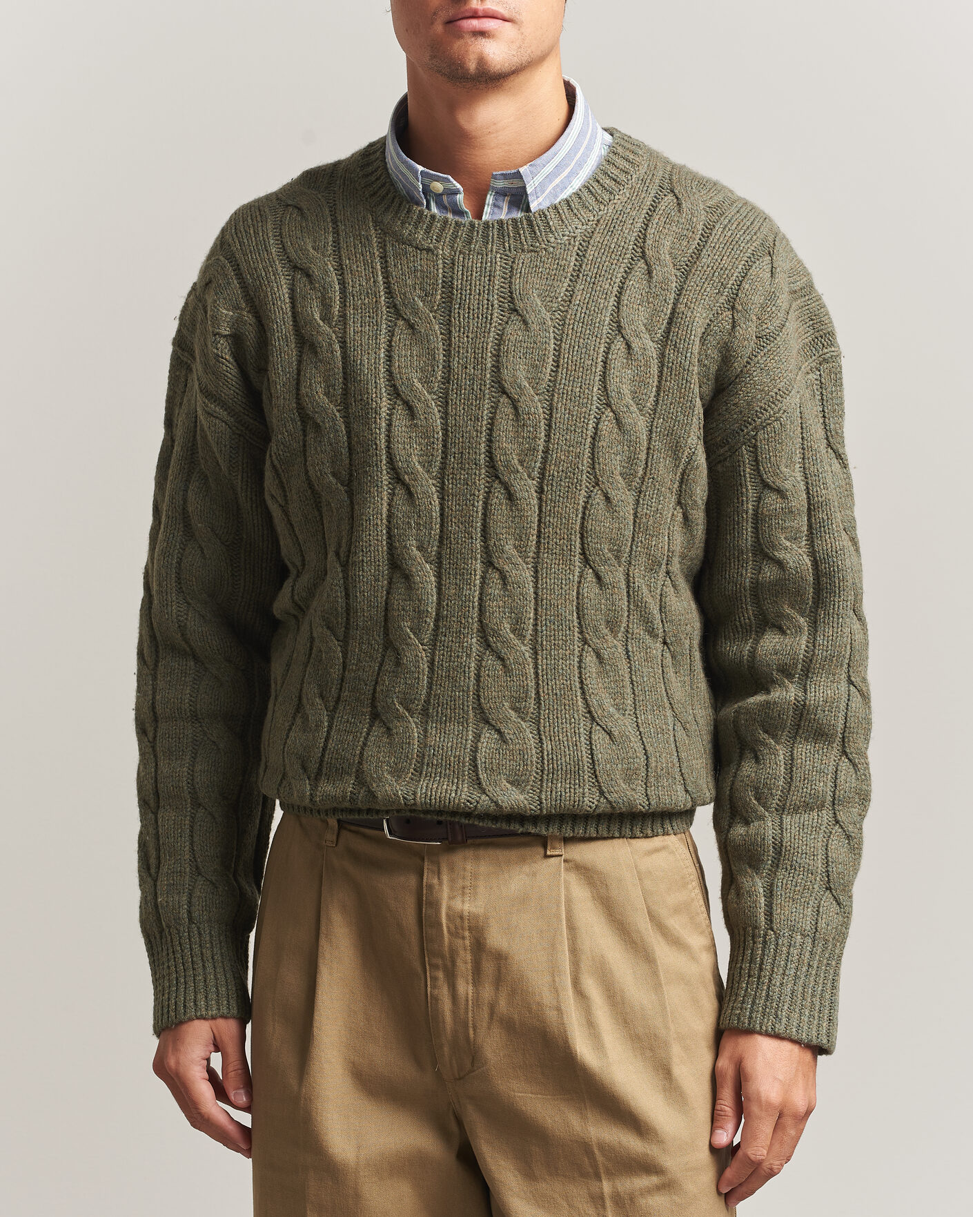 Hombres | Jerséis y prendas de punto | Polo Ralph Lauren | Exploded Cabel Sweater Treron Olive