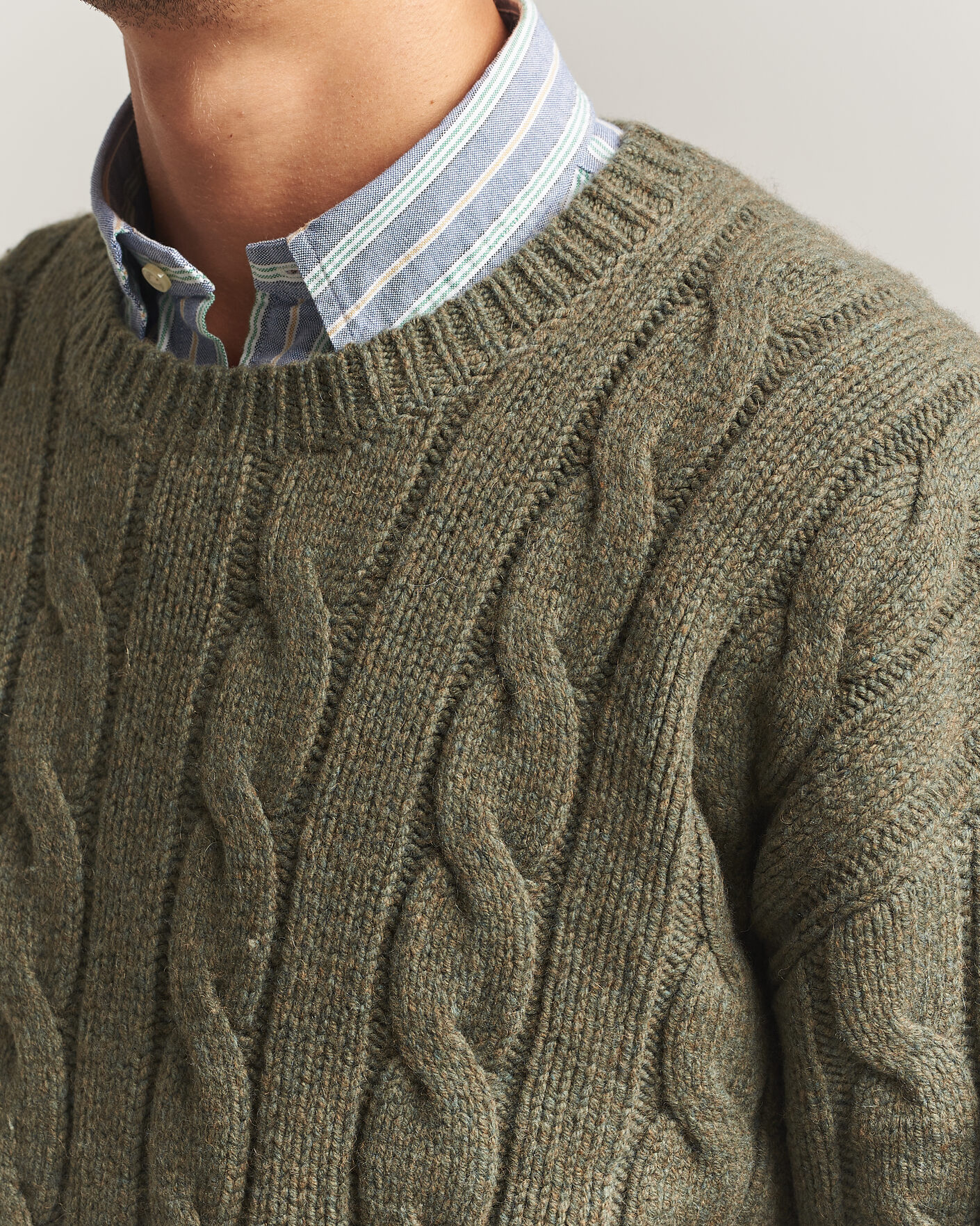 Hombres | Jerséis y prendas de punto | Polo Ralph Lauren | Exploded Cabel Sweater Treron Olive