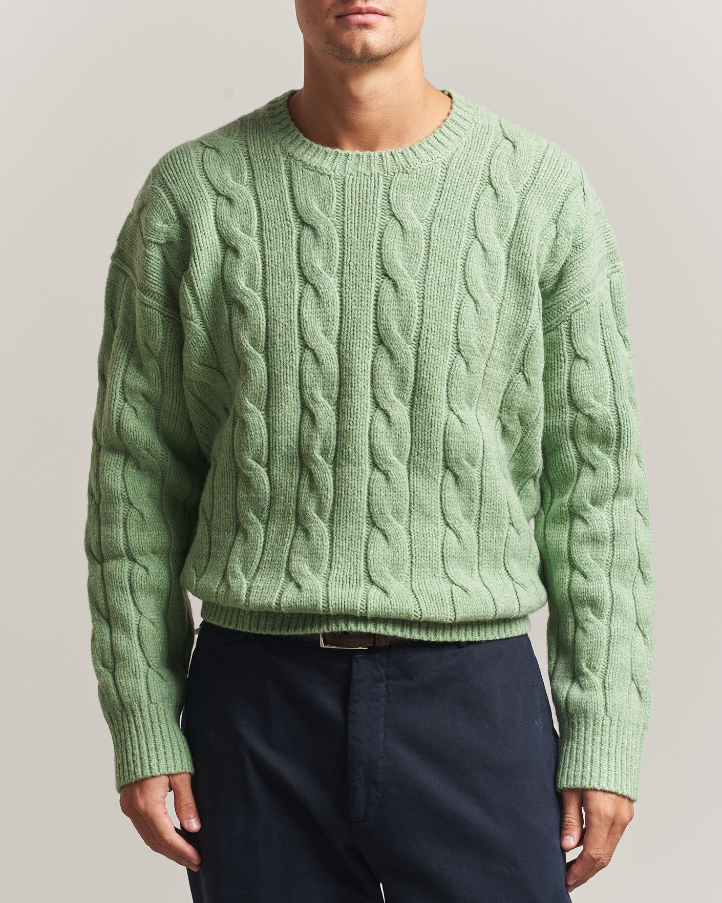 Hombres | Jerséis y prendas de punto | Polo Ralph Lauren | Exploded Cabel Sweater Sprouting Green