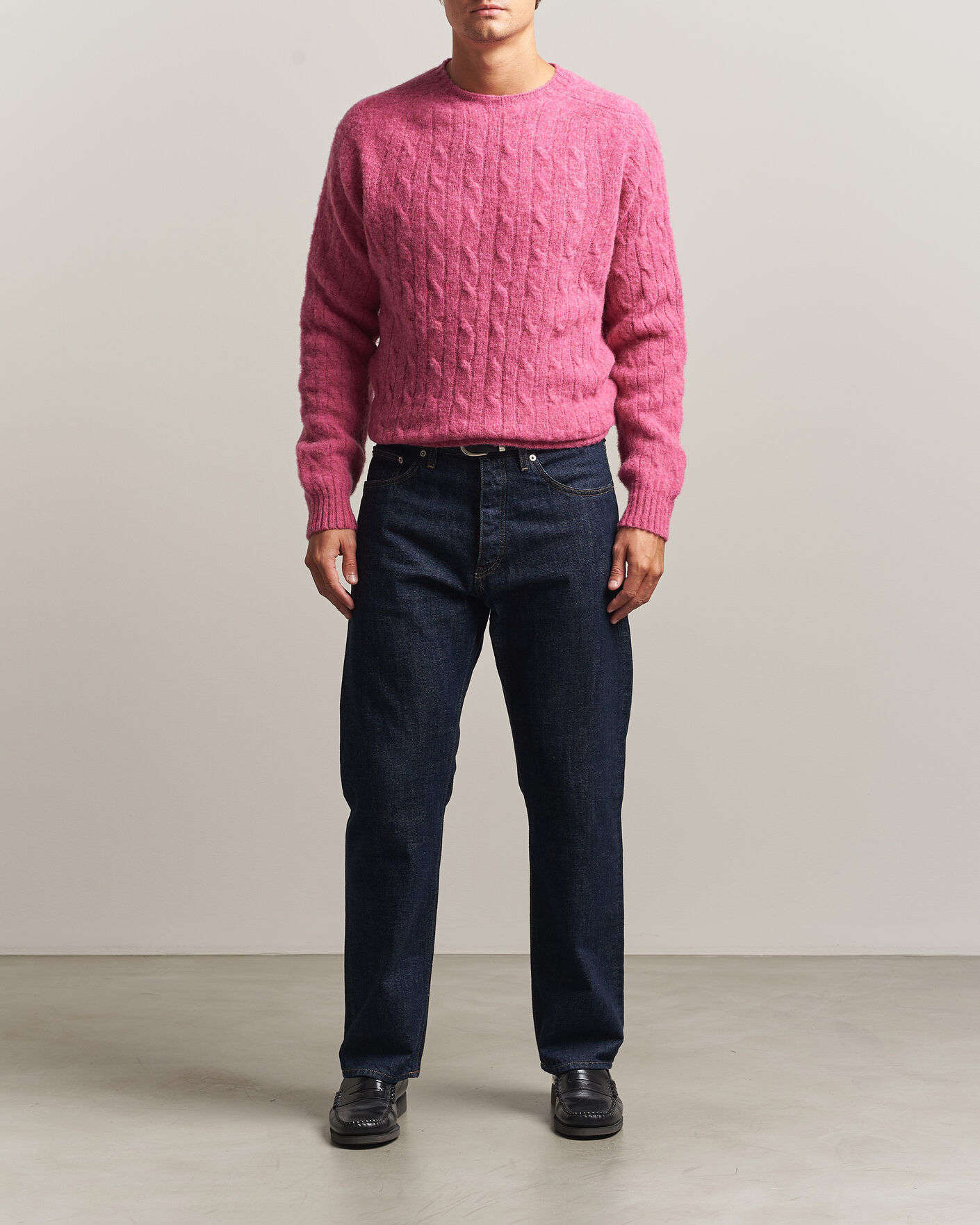 Hombres | Jerséis y prendas de punto | Polo Ralph Lauren | Shaggy Cable Merino Pullover Thulian Pink Heather