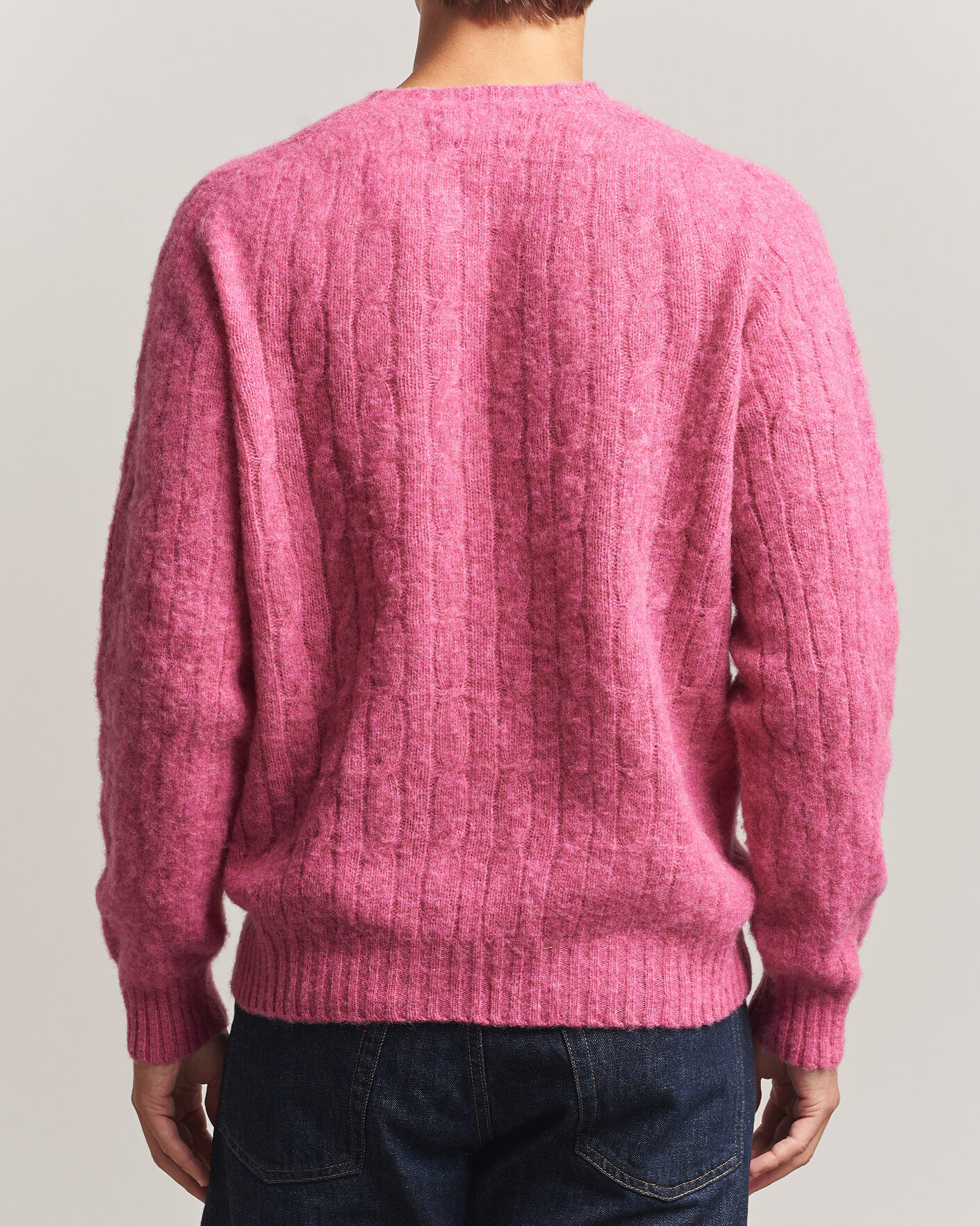 Hombres | Jerséis y prendas de punto | Polo Ralph Lauren | Shaggy Cable Merino Pullover Thulian Pink Heather