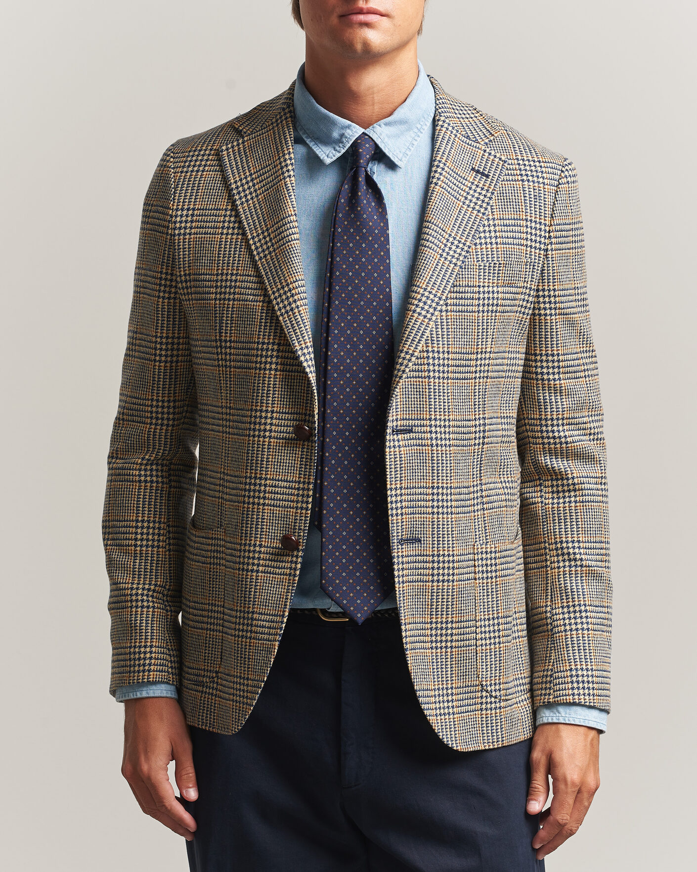 Hombres | Blazers | Morris | Merino Cashmere Blazer Blue