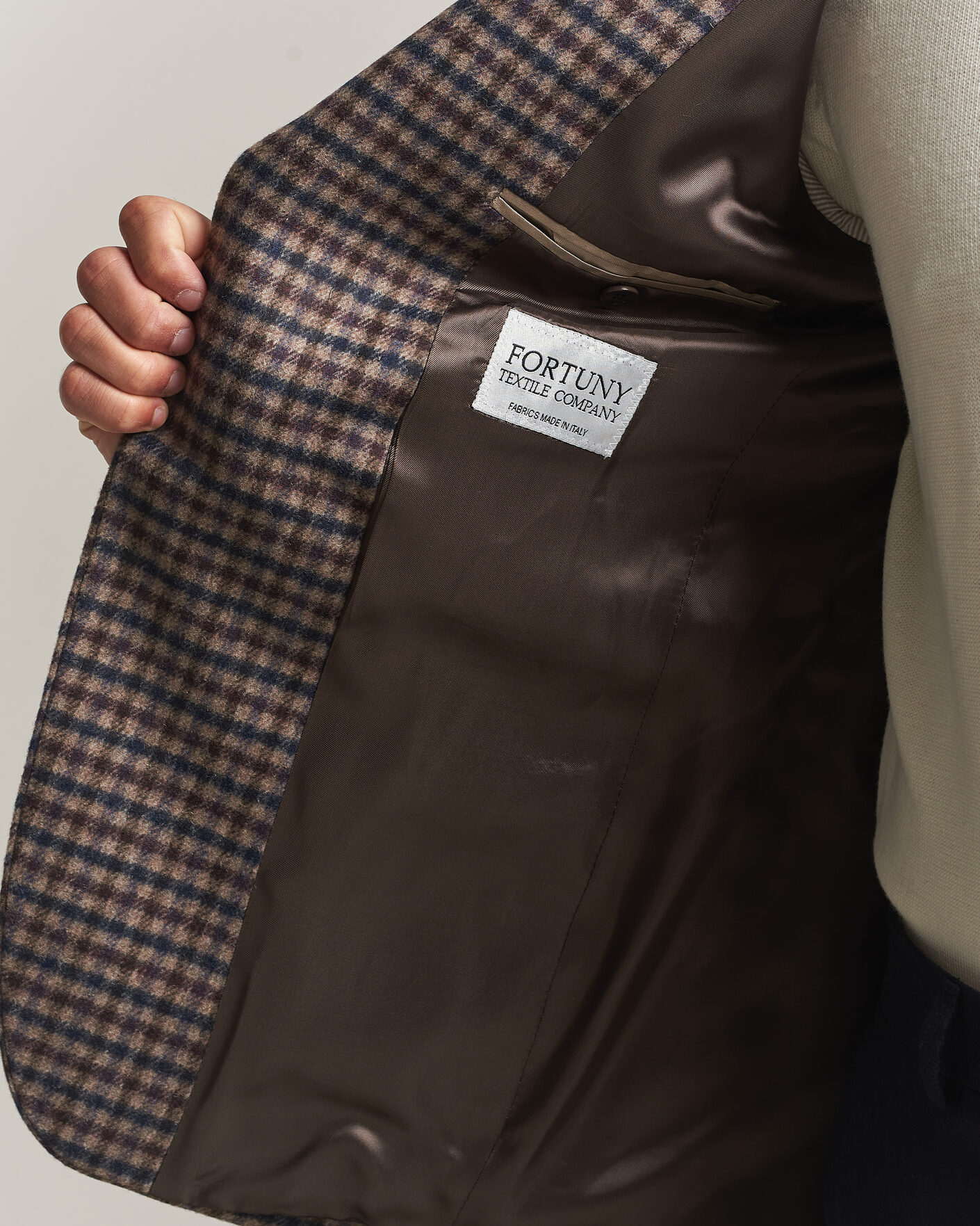 Hombres | Blazers | Morris | Soft Check Blazer Brown