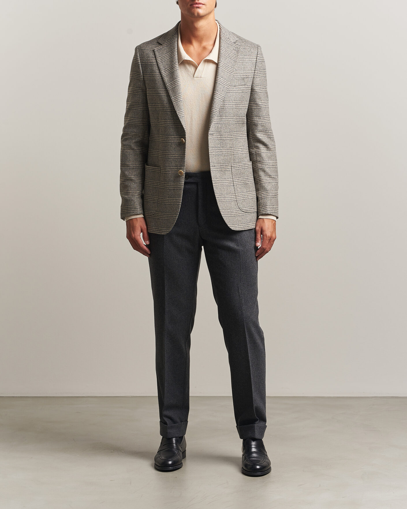 Hombres | Blazers | Morris | Soft Glencheck Blazer Brown