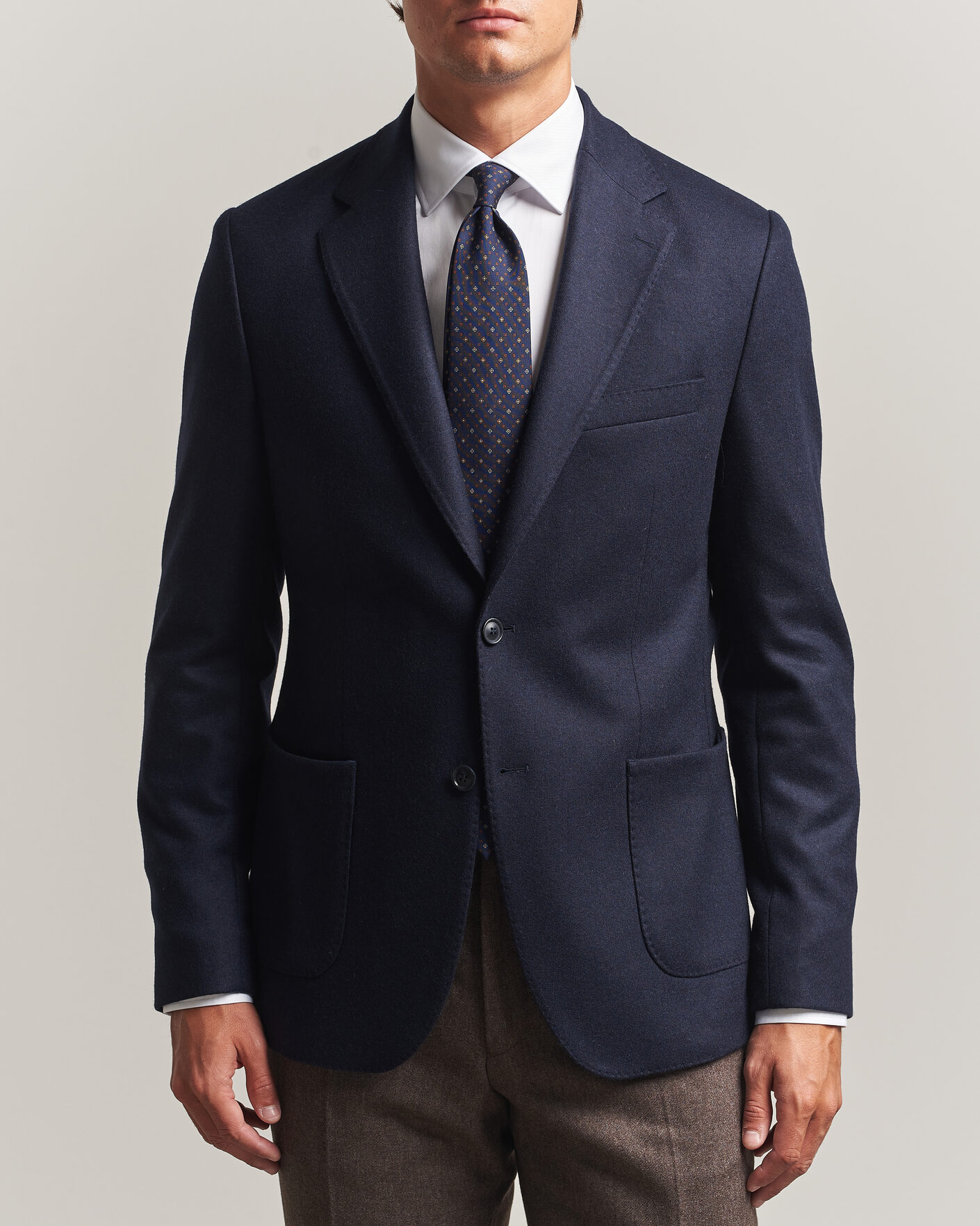 Hombres | Blazers | Morris | Wool Jersey Blazer Navy