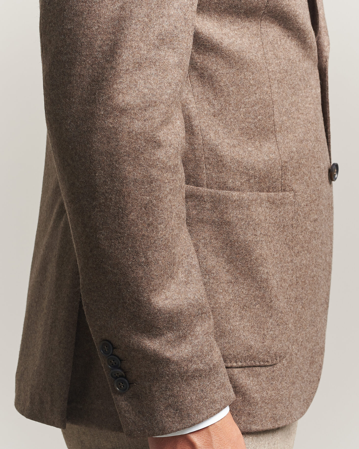 Hombres | Blazers | Morris | Wool Jersey Blazer Brown