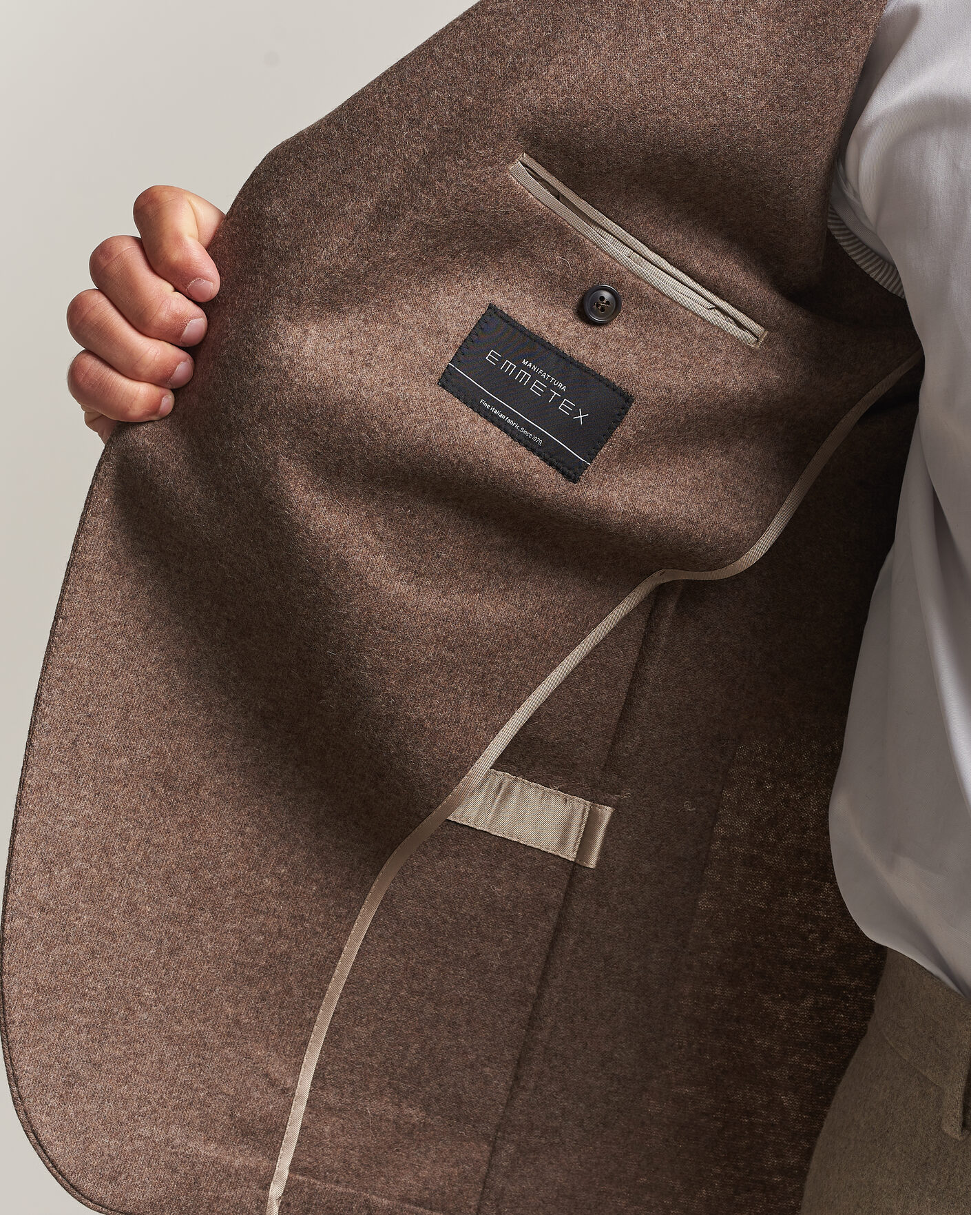 Hombres | Blazers | Morris | Wool Jersey Blazer Brown