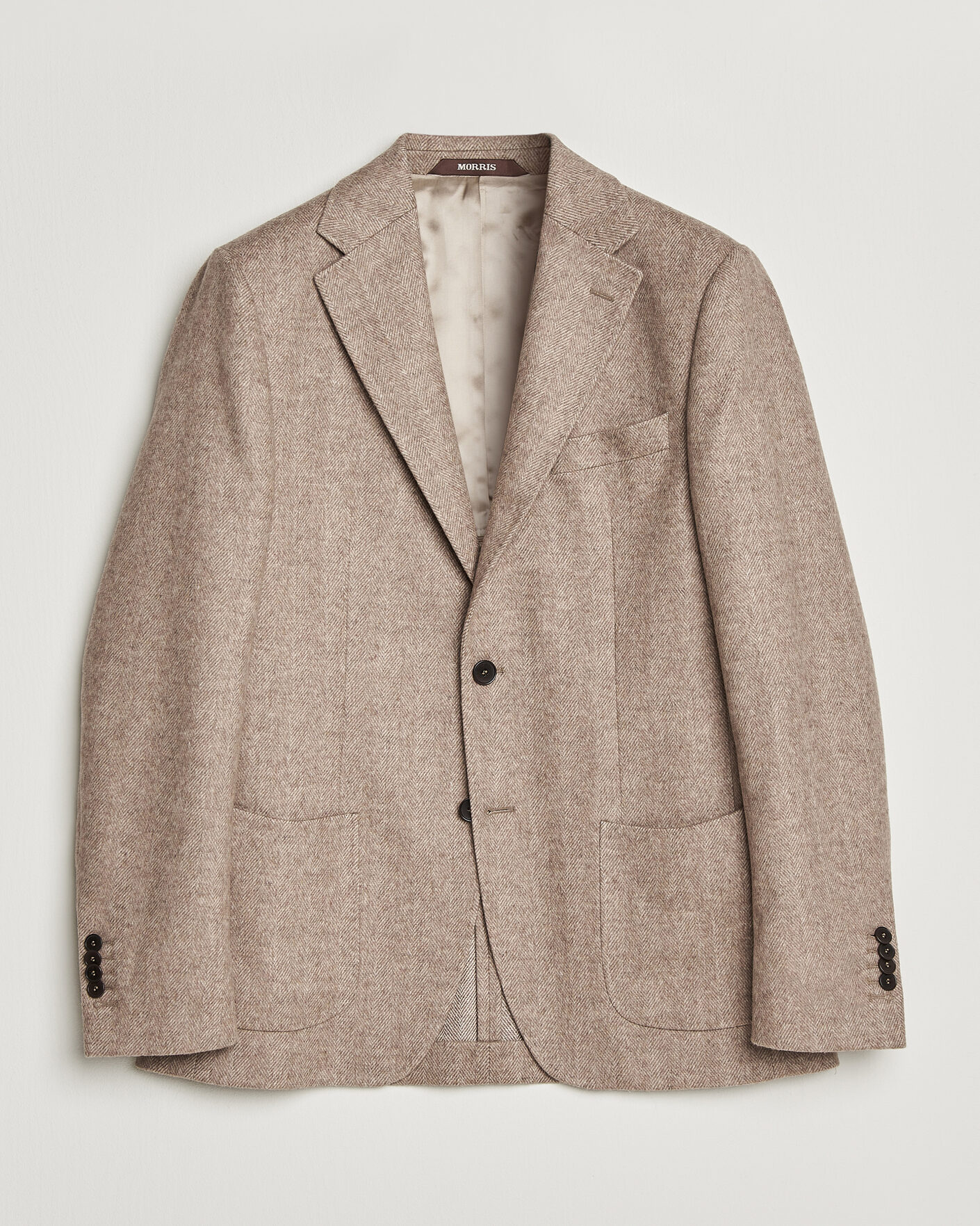Hombres | Blazers | Morris | Soft Herringbone Blazer Khaki