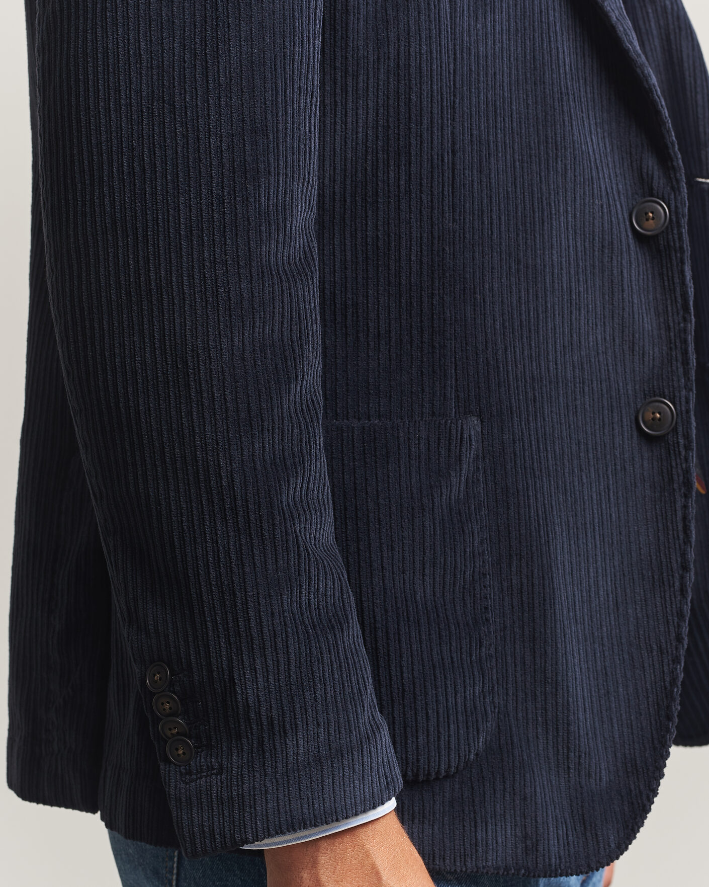 Hombres | Blazers | Morris | Washed Cord Blazer Navy