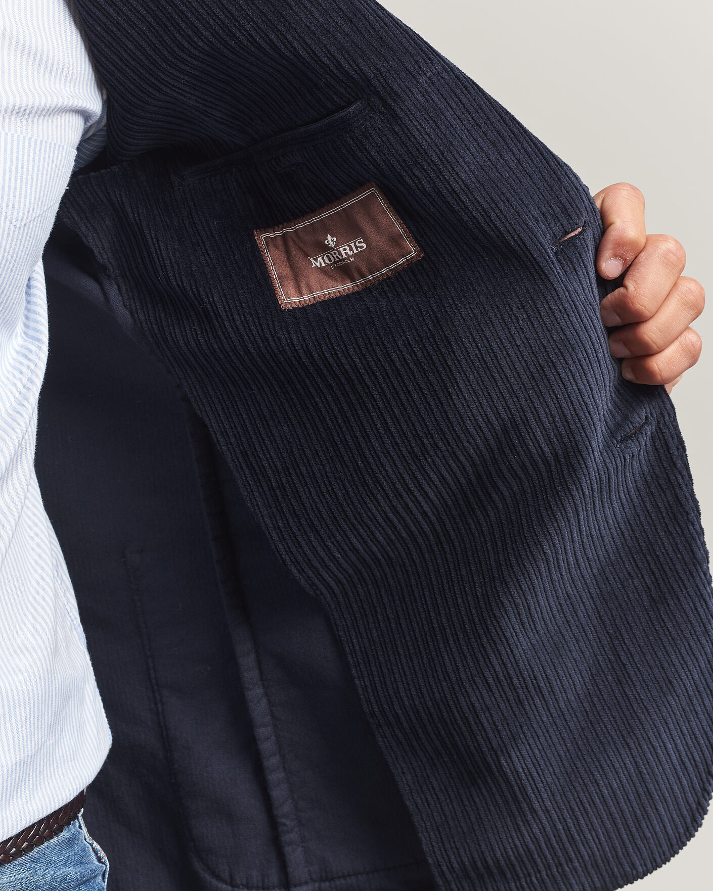 Hombres | Blazers | Morris | Washed Cord Blazer Navy