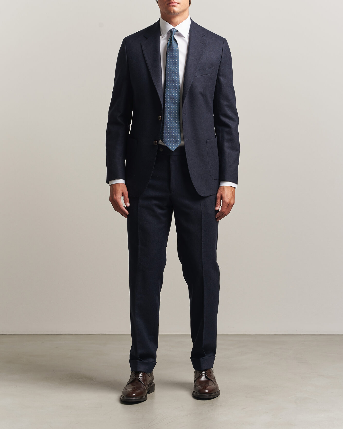 Hombres | Blazers | Morris | Flannel Suit Blazer Navy