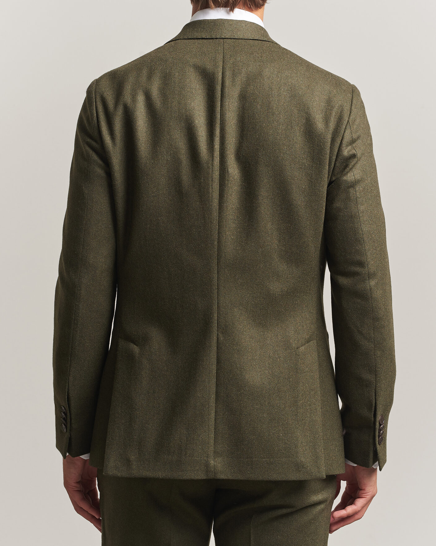 Hombres | Blazers | Morris | Flannel Suit Blazer Green
