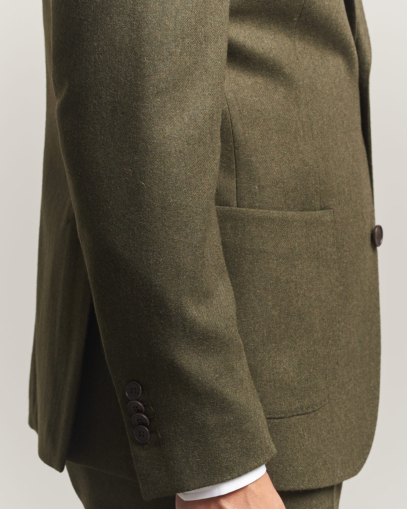 Hombres | Blazers | Morris | Flannel Suit Blazer Green
