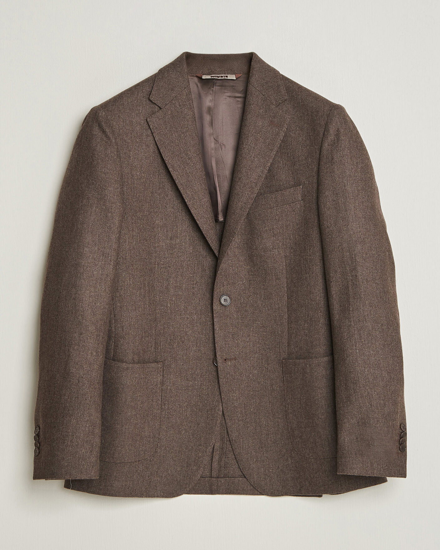 Hombres | Blazers | Morris | Flannel Suit Blazer Brown