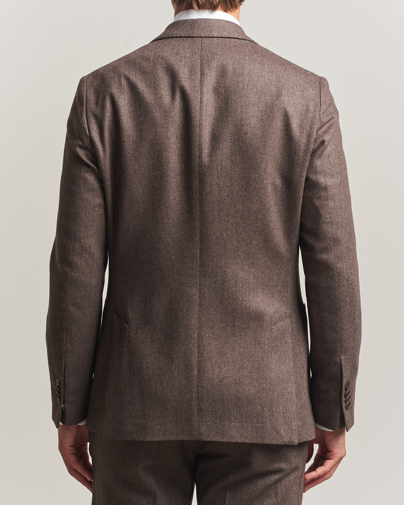 Hombres | Blazers | Morris | Flannel Suit Blazer Brown