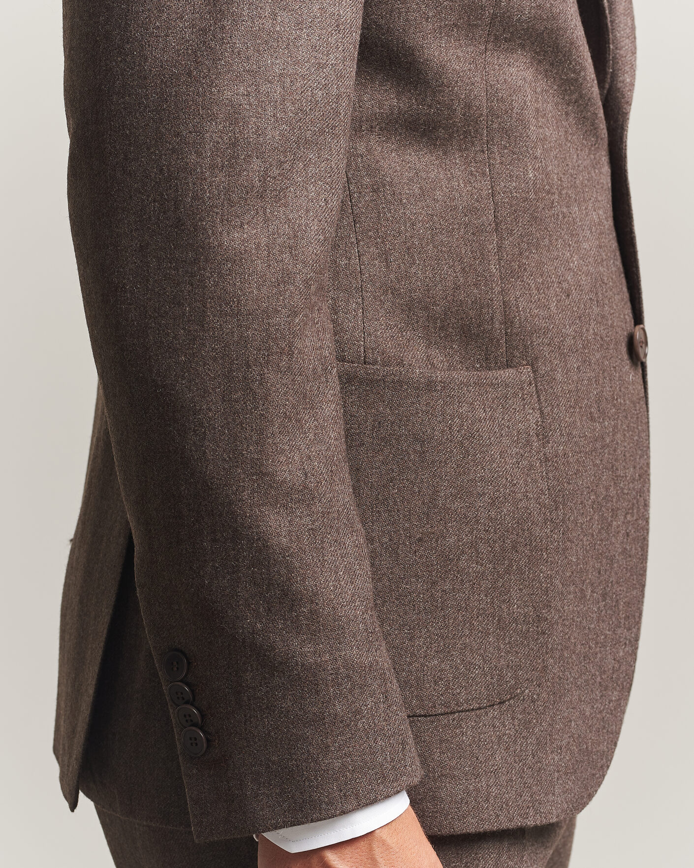 Hombres | Blazers | Morris | Flannel Suit Blazer Brown
