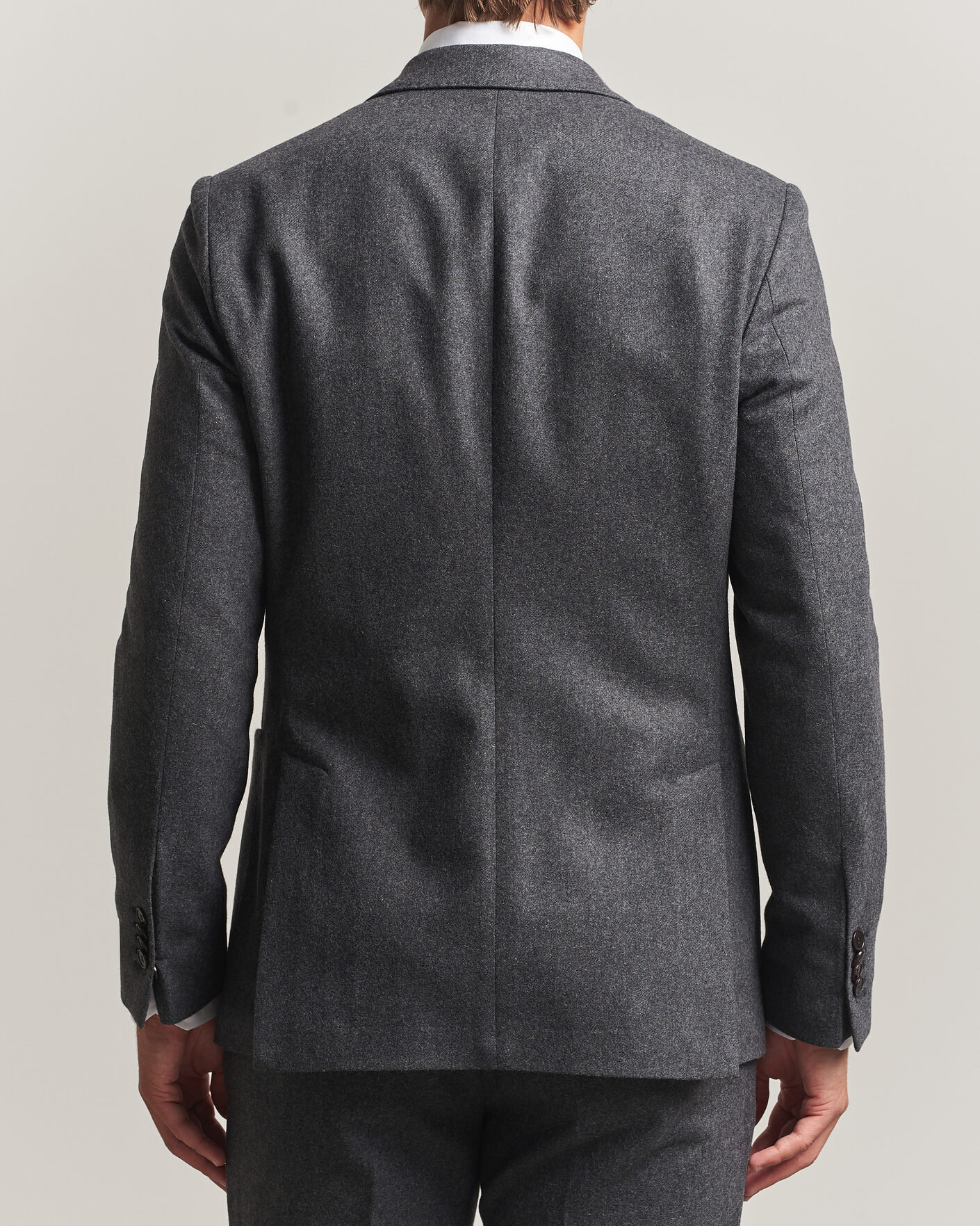 Hombres | Blazers | Morris | Flannel Suit Blazer Grey