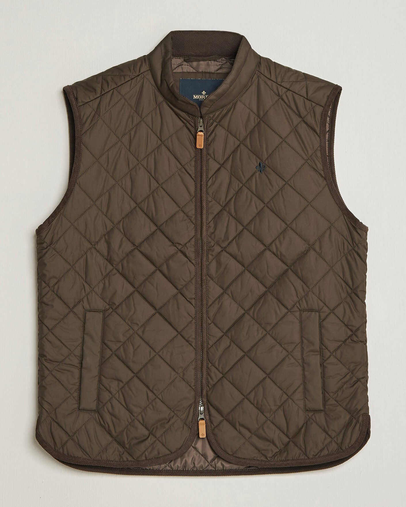 Hombres | Chalecos | Morris | Teddy Quilted Vest Brown