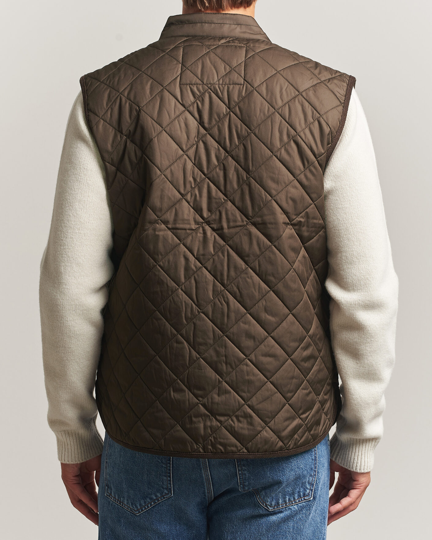 Hombres | Chalecos | Morris | Teddy Quilted Vest Brown