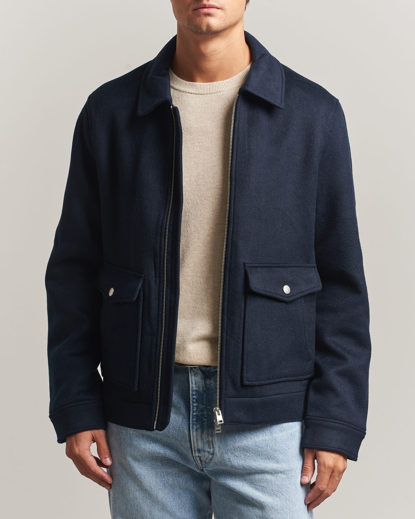 Hombres | Abrigos y chaquetas | Morris | Wallace Wool Jacket Blue