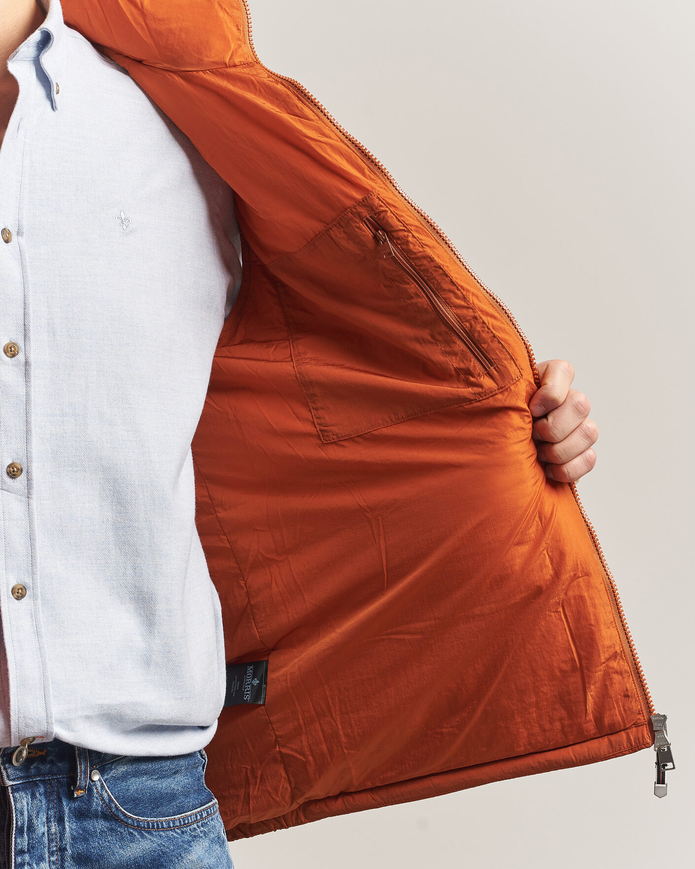 Hombres | Chalecos | Morris | Lennox Puffer Vest Orange