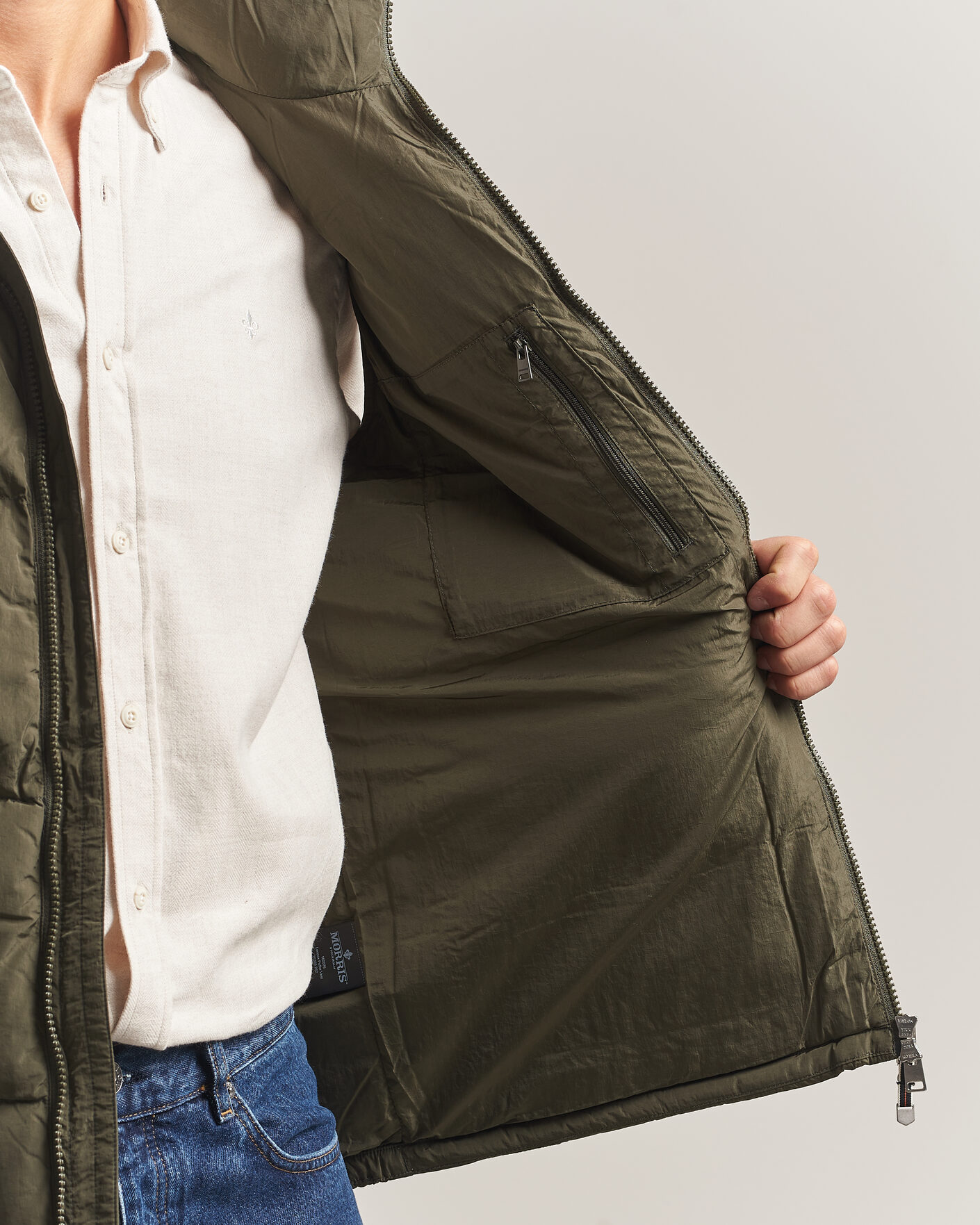 Hombres | Chalecos | Morris | Lennox Puffer Vest Olive