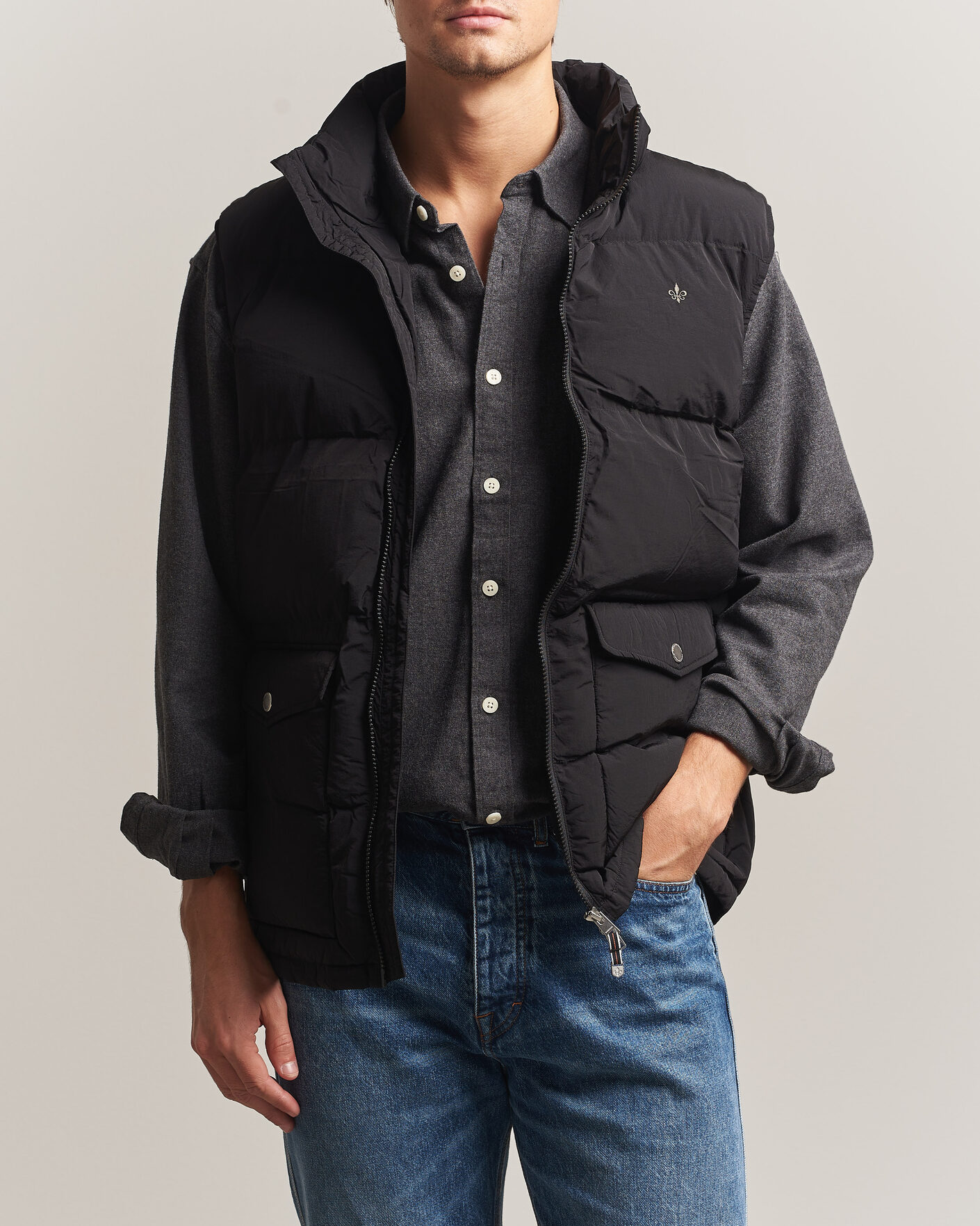 Hombres | Chalecos | Morris | Lennox Puffer Vest Black