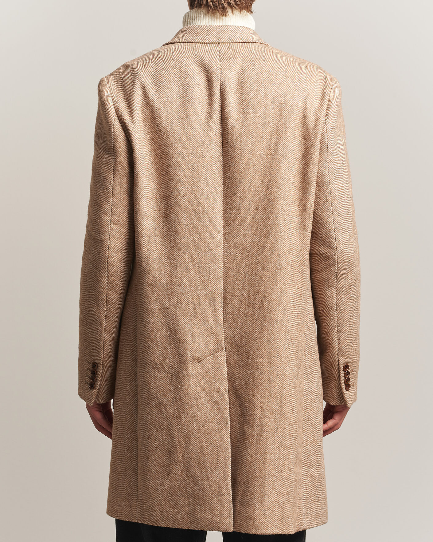 Hombres | Abrigos y chaquetas | Morris | Herringbone DB Coat Camel