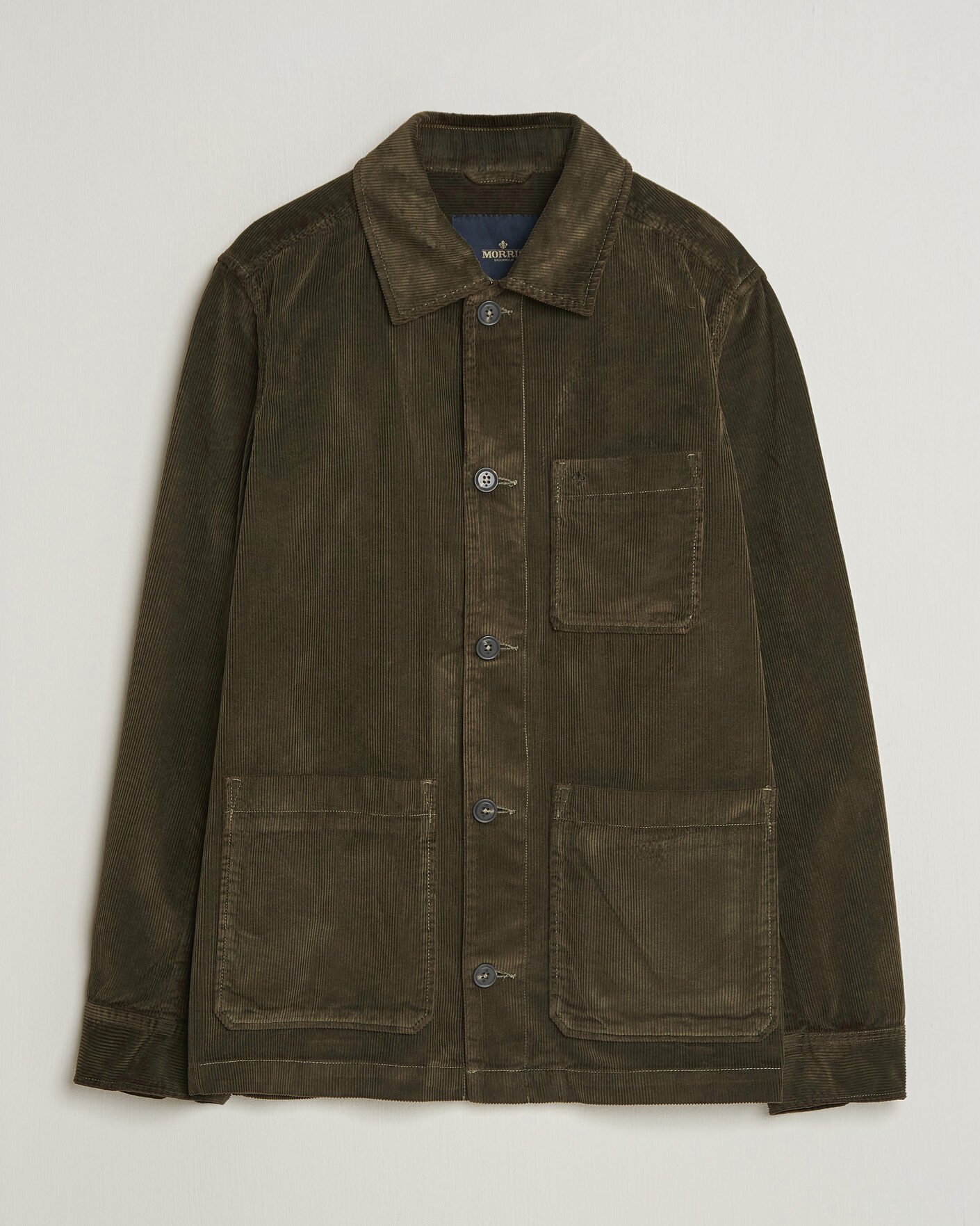 Hombres | Camisas | Morris | Fenix Cord Shirt Jacket Olive